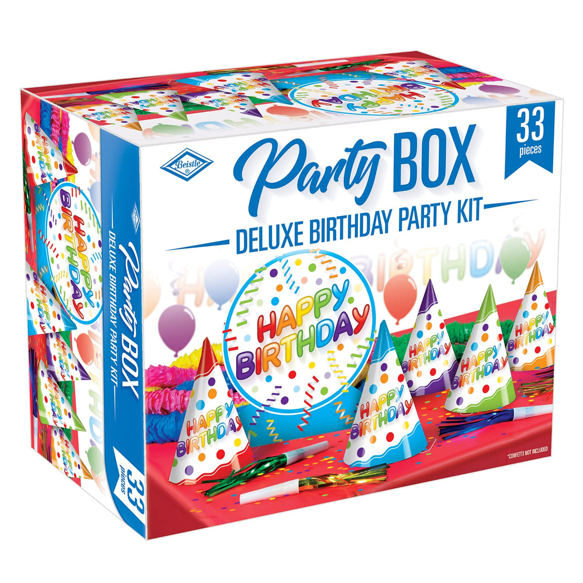 Beistle 33 Piece Deluxe Assorted Complete All in One Happy - Beistle Official Imagery - 1