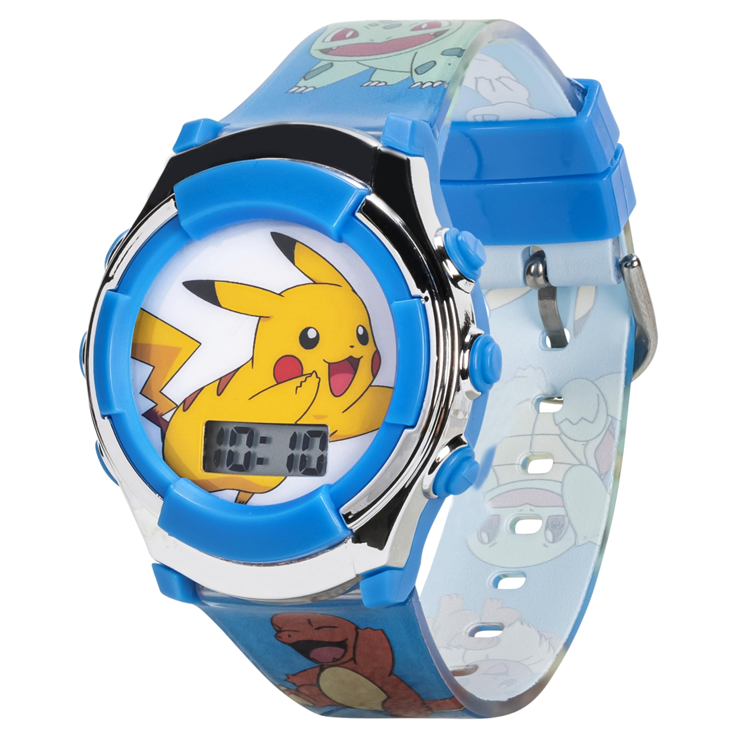 Accutime Pokémon Kids Digital Watch with Flashing LED Lights, Pikachu - View 5