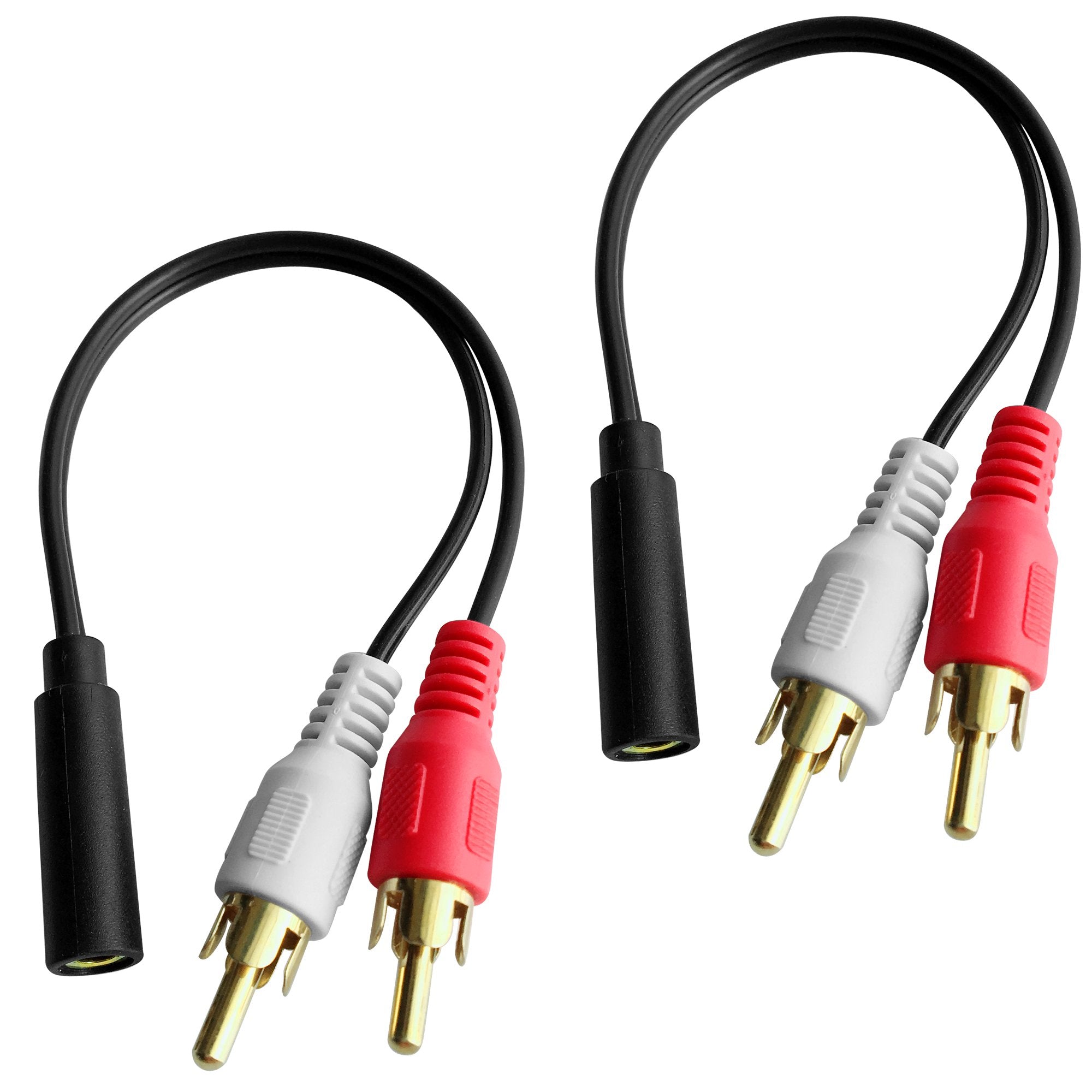 Posdou Y Connector Audio Cable 3.5mm Audio Female to 2 RCA Male S by Posdou - Angle View 3