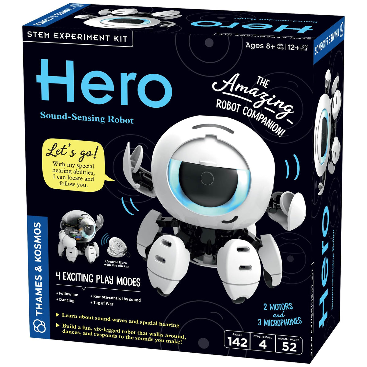Thames Kosmos Hero Sound Sensing Robot STEM Experiment Kit - Premium Selection Official Imagery - 2