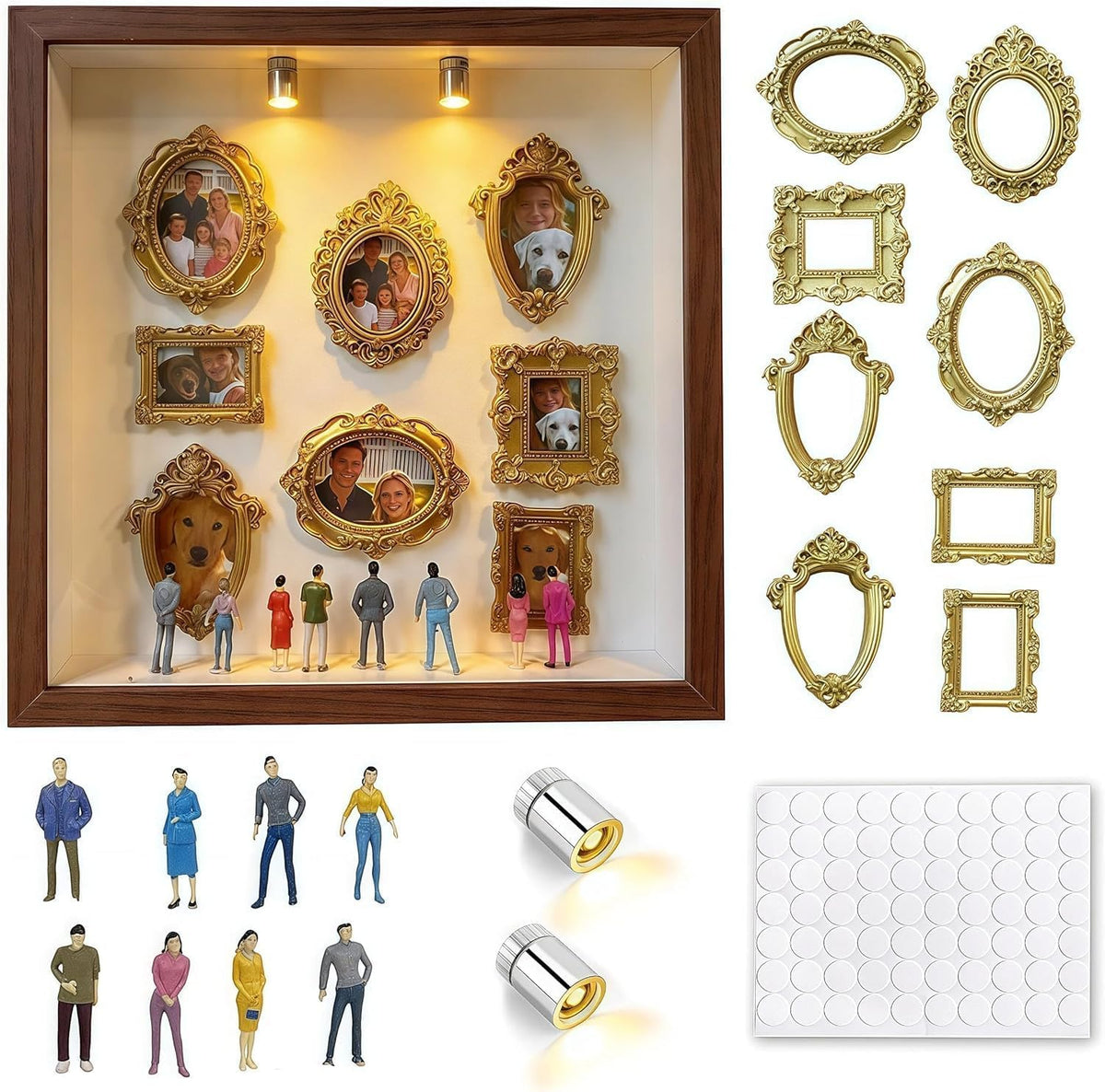 DIY Mini Gold Frames Silhouette Box Upgrade Shadow Box 10x10 - Bon amixyl Official Imagery - 7
