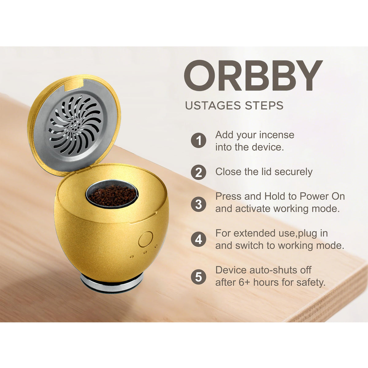 Orbby Aroma Diffuser for Home Waterless Cordless Electric - Artronic Official Imagery - 8