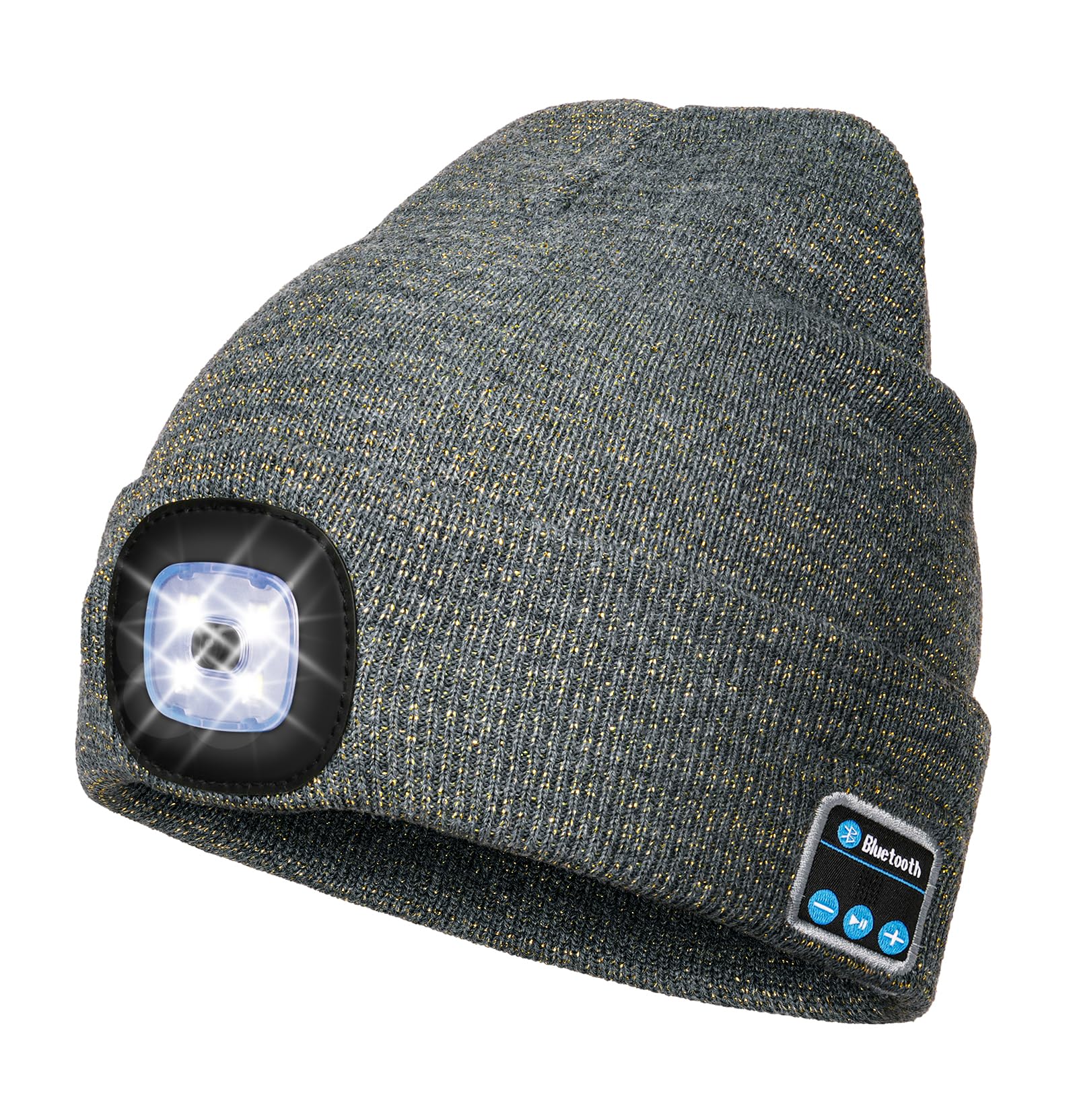 Wmcaps Bluetooth Beanie with LED Light, Winter Hat Gifts for Men - Wmcaps Official Product View 1