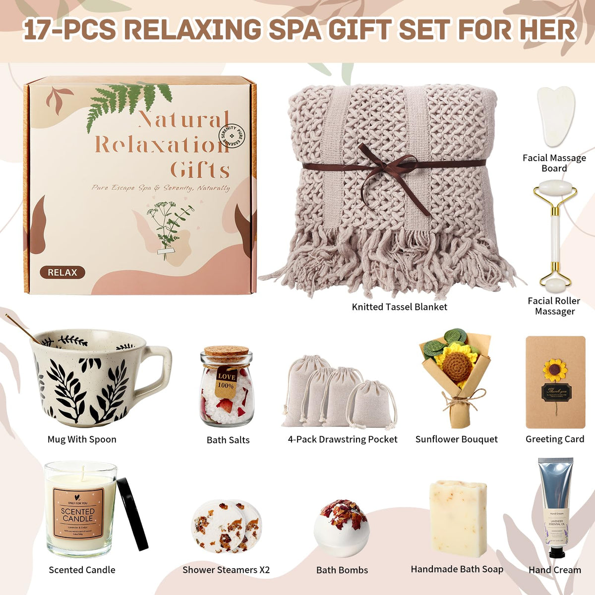 Birthday Gift for Women Get Well Soon Self Care Package - Joyvella Official Imagery - 3