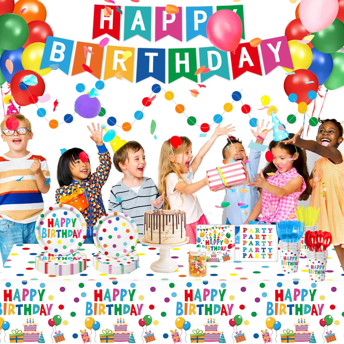 Happy Birthday Decorations - LINHAXM Official Imagery - 8