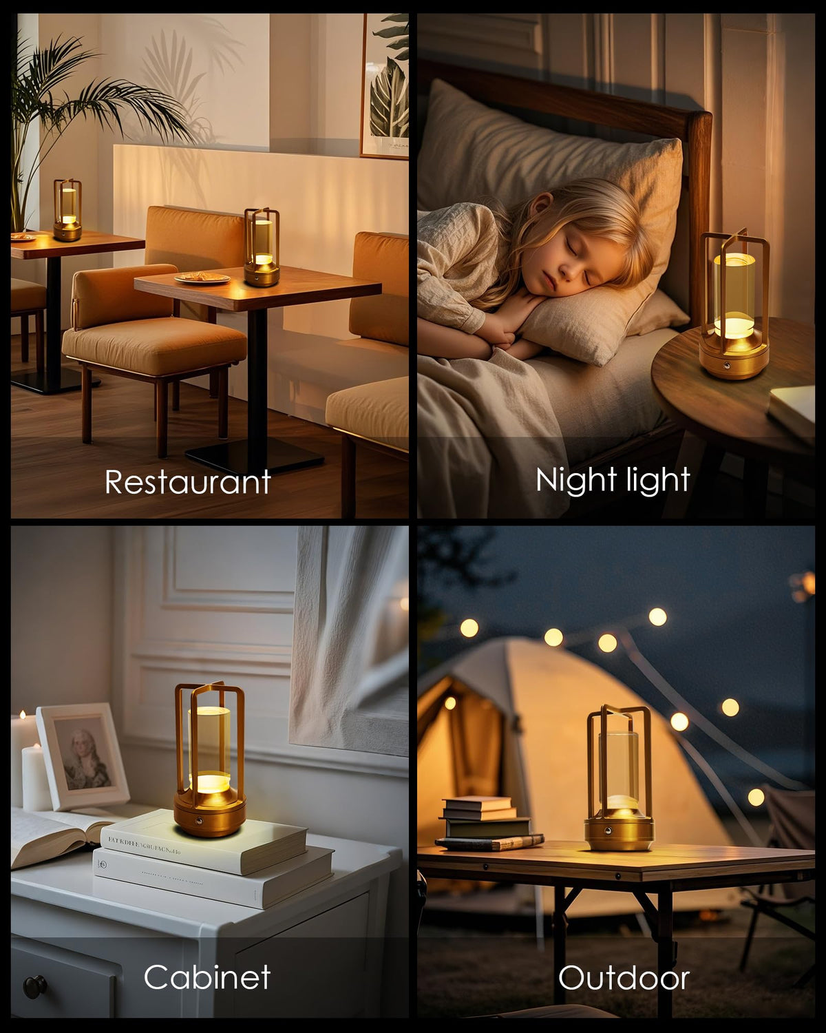 Set of 2 Cordless Table Lamps Rechargeable LED Desk Lamps - jinchangming Official Imagery - 7