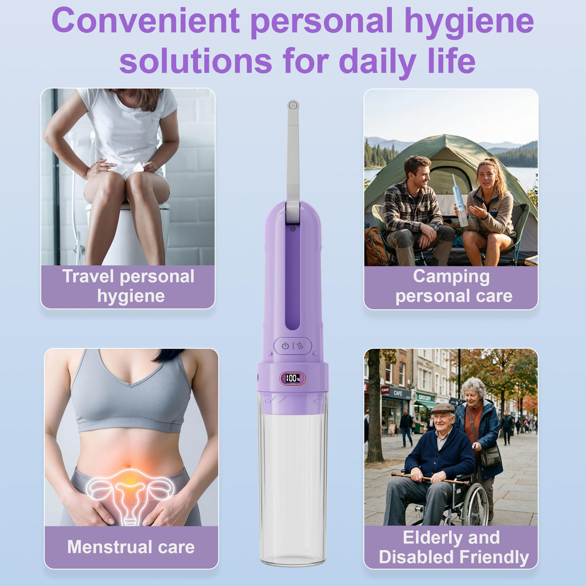 Electric Portable Bidet for Travel Women Feminine Care - WeWi HLTH Official Imagery - 8