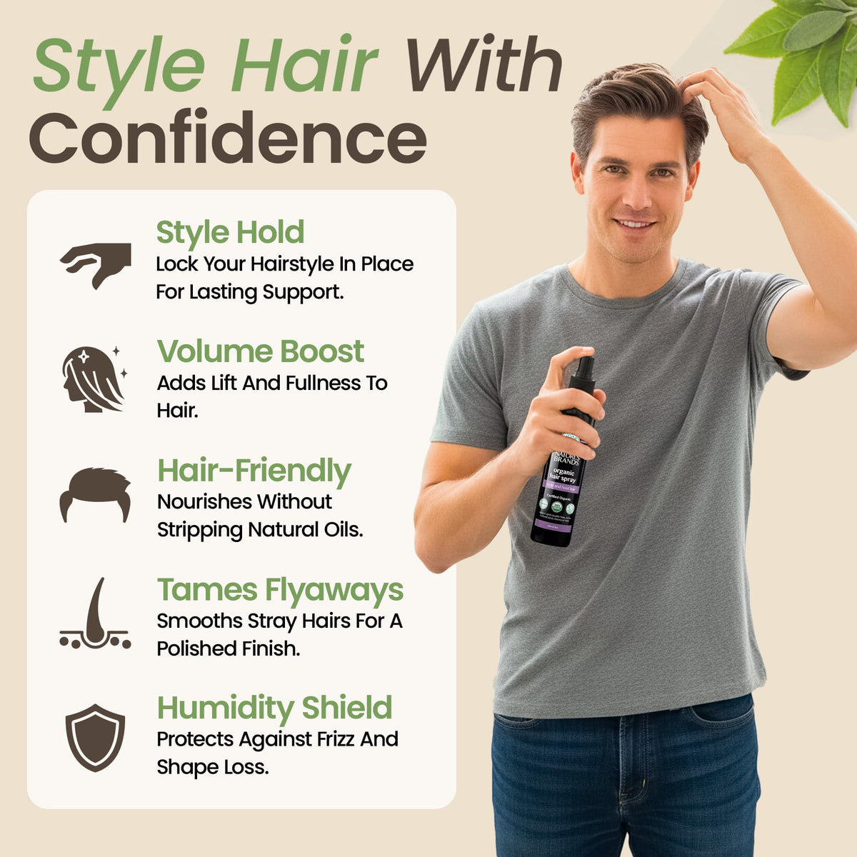 Nature s Brands Organic Hair Spray - Nature's Brands Official Imagery - 5
