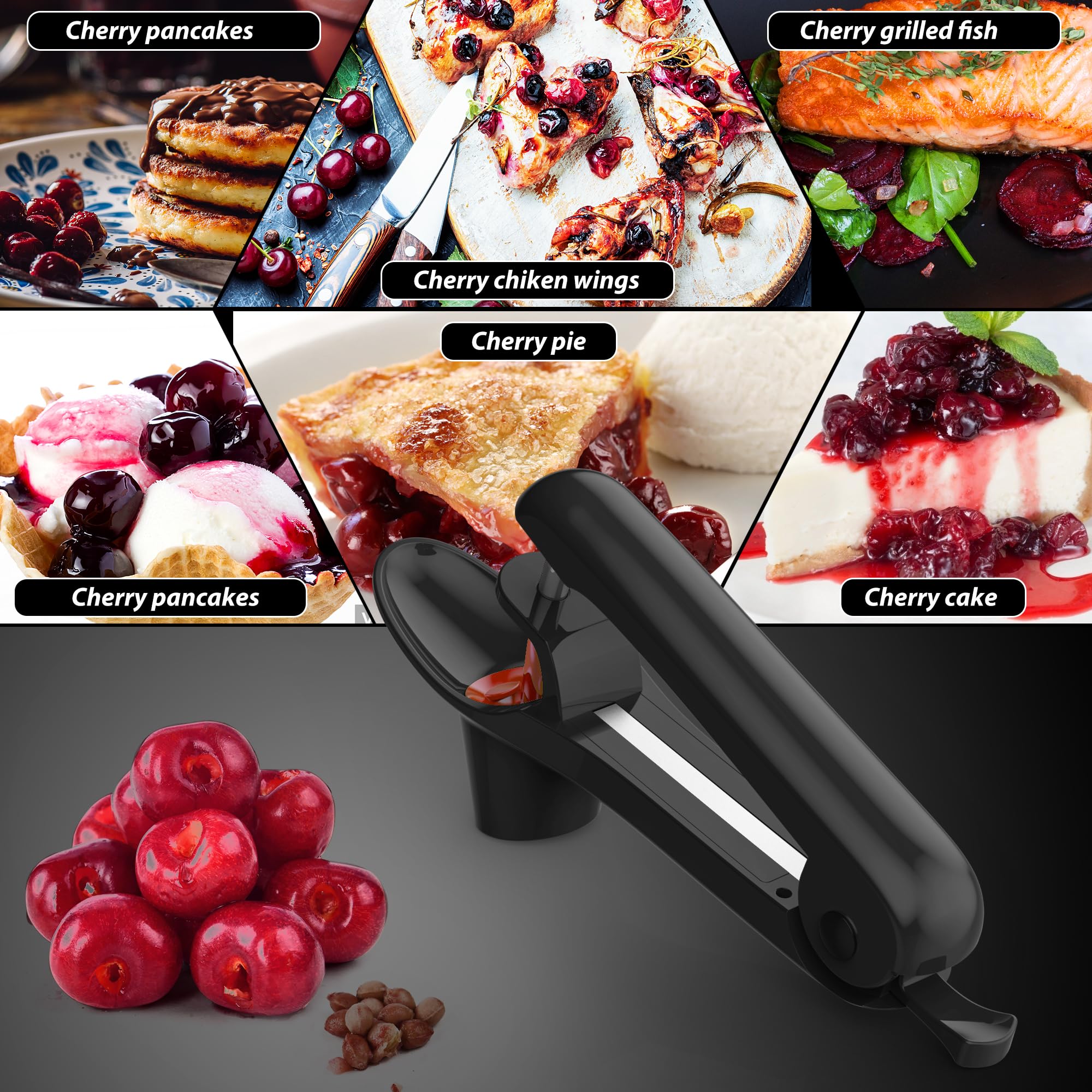 Cherry Pitter - UCMORX Stainless Steel Cherries Pitter Tool Cherr - UCMORX Official Product View 4