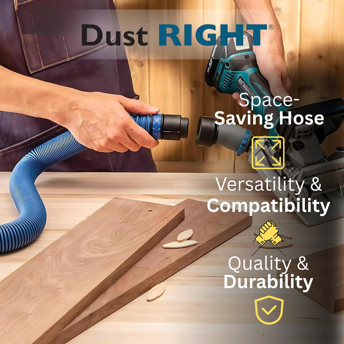 Rockler Dust Right FlexiPort Expandable Power Tool Hose Kit - ROCKLER Official Imagery - 4