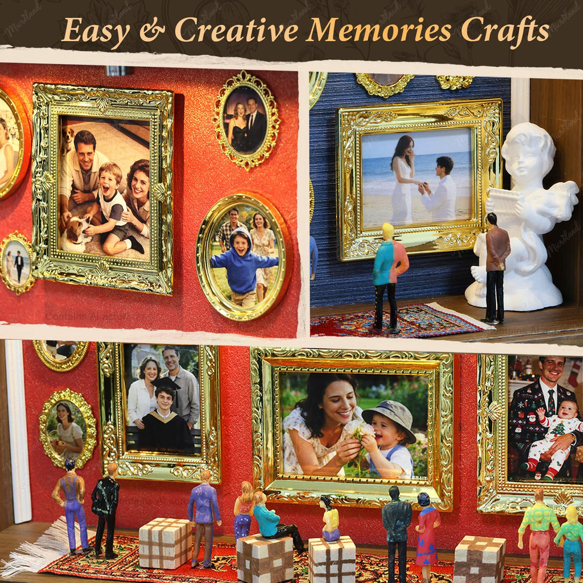 Memory Museum Kit Mini Picture Frame Shadow Box 9 13 3 3 - Microland Official Imagery - 6