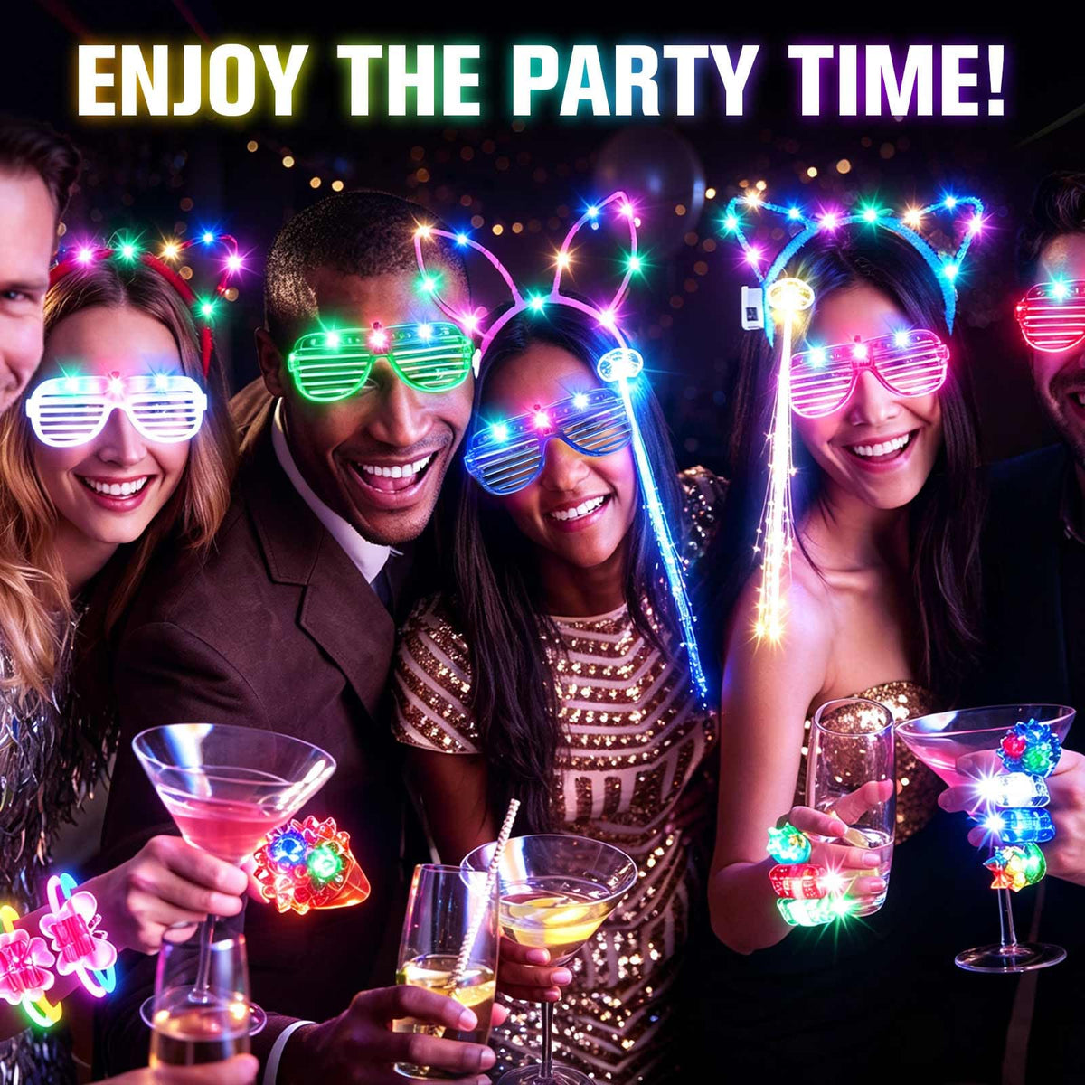 370PCS Glow in the Dark Party Supplies Light up Party Favors - PrimorixDD Official Imagery - 3