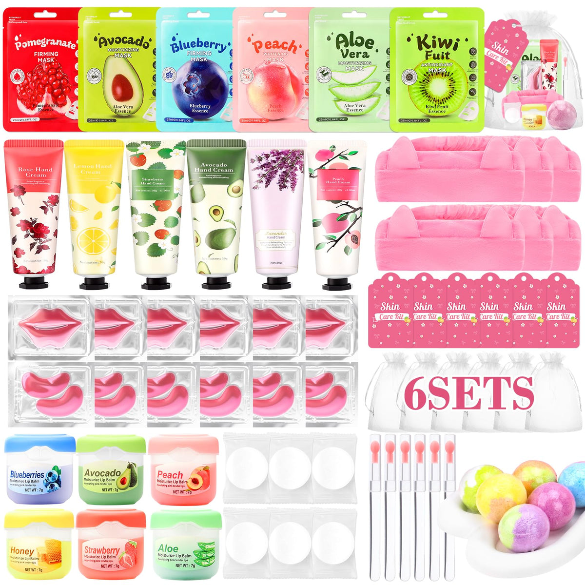 Ponhey 88 PCS Spa Party Supplies Spa Party Favors Include - Ponhey Official Imagery - 8