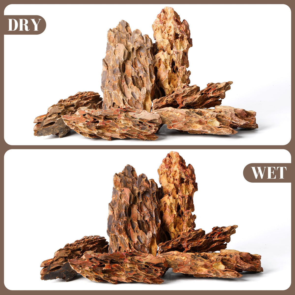 6 1 8 1 Inches Natural Dragon Stone 6 PCS Large Aquarium - FISCAPE Official Imagery - 7