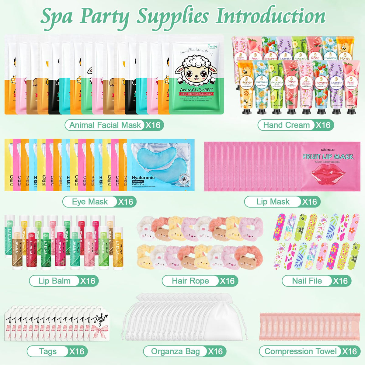 160 Pcs Bulk Gifts For Women Spa Party Supplies Include Face - YUEONEWIN Official Imagery - 4