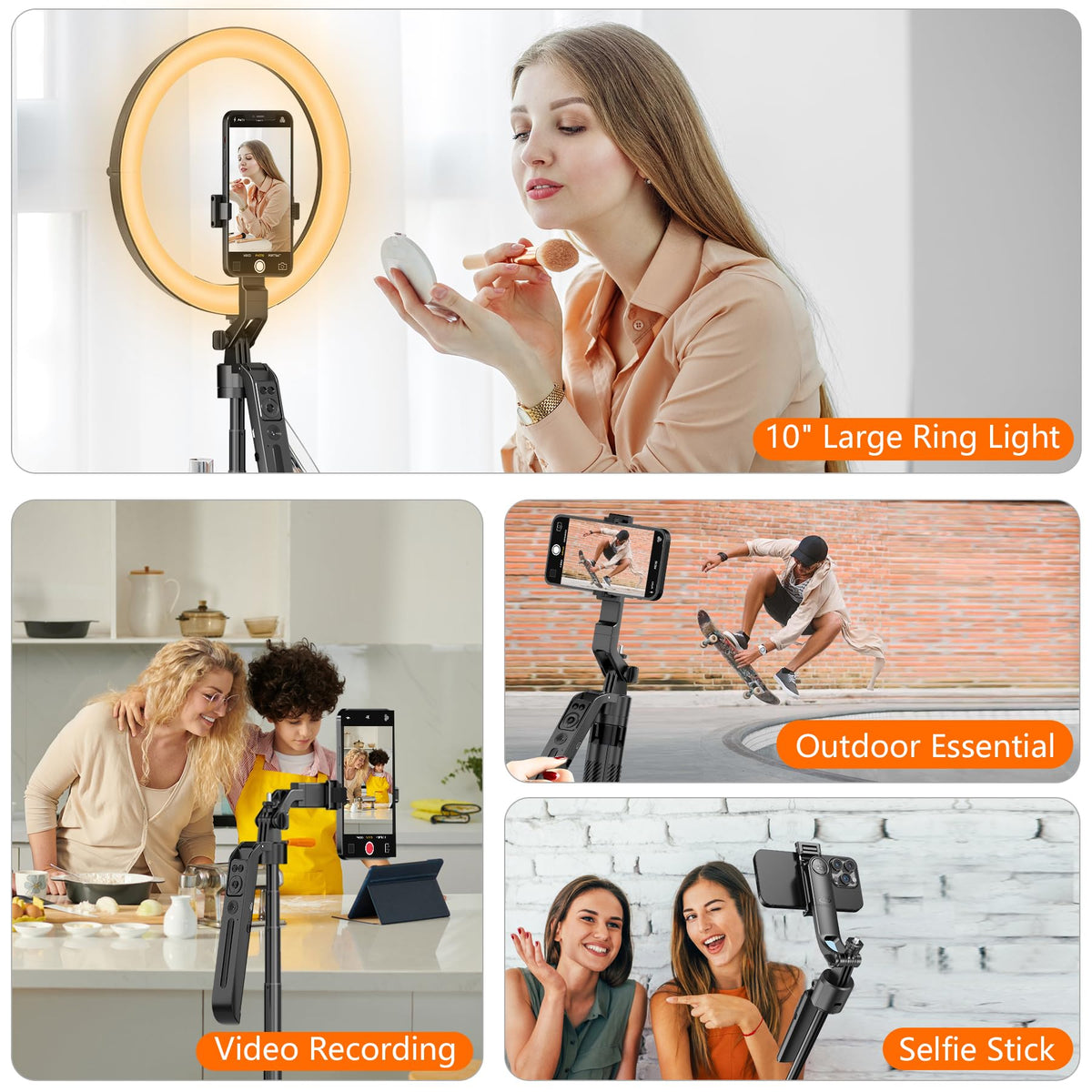 Auto Face Tracking Tripod for iPhone with Light No APP - DMYWB Official Imagery - 5