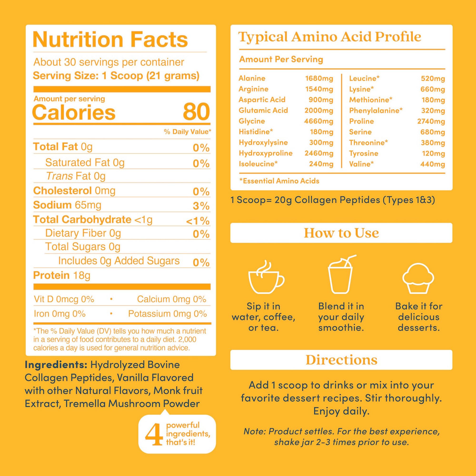Further Food Vanilla Collagen Peptides Powder 100 Grass Fed - Further Food Official Imagery - 3