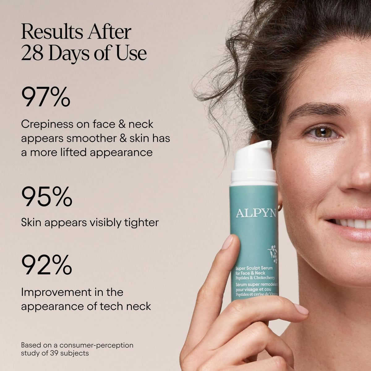 ALPYN Super Sculpt Peptide Firming Lifting Serum for Face - Alpyn Beauty Official Imagery - 8
