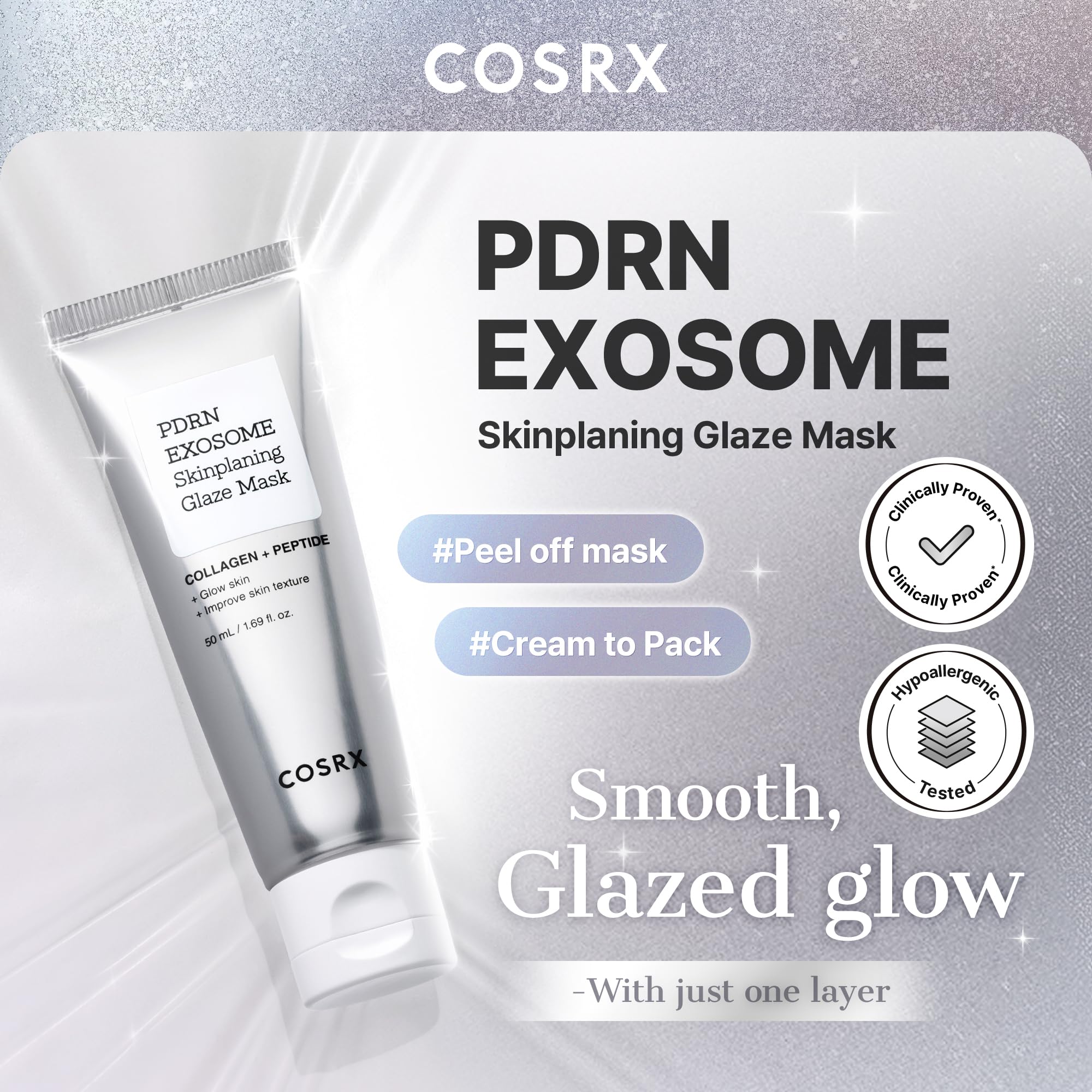 COSRX PDRN Exosome Overnight Face Mask, Korean Glass Skin Glow, 1.69 fl oz - COSRX Official Product View 6
