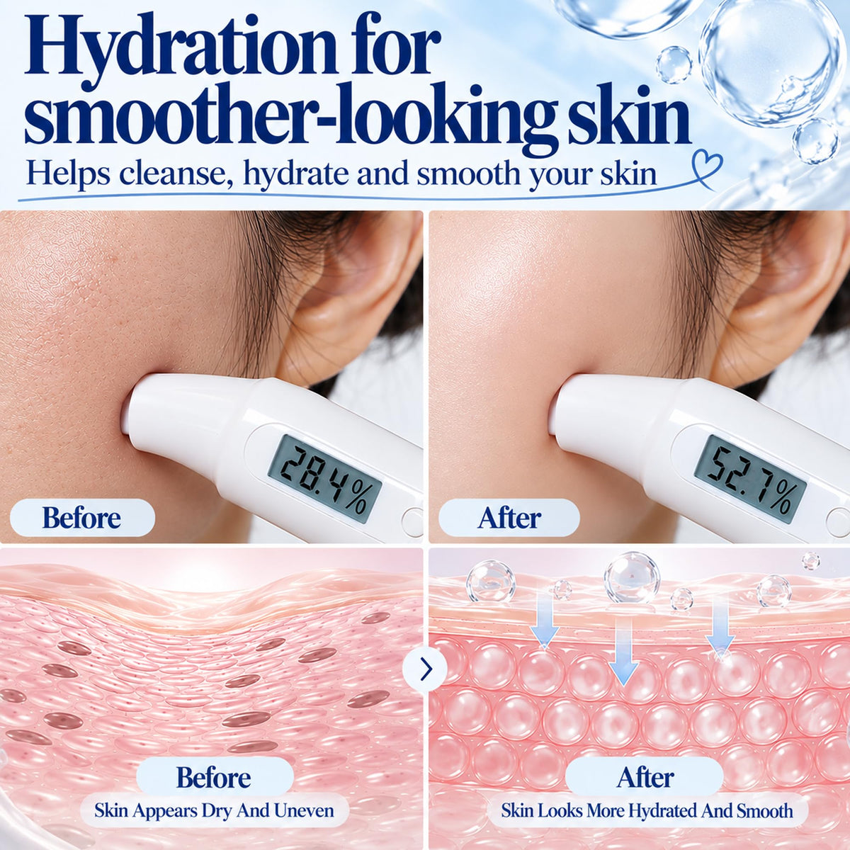 10Pcs Collagen Skin Care Set Hydrating Daily Routine Gift - Bilziviro Official Imagery - 7