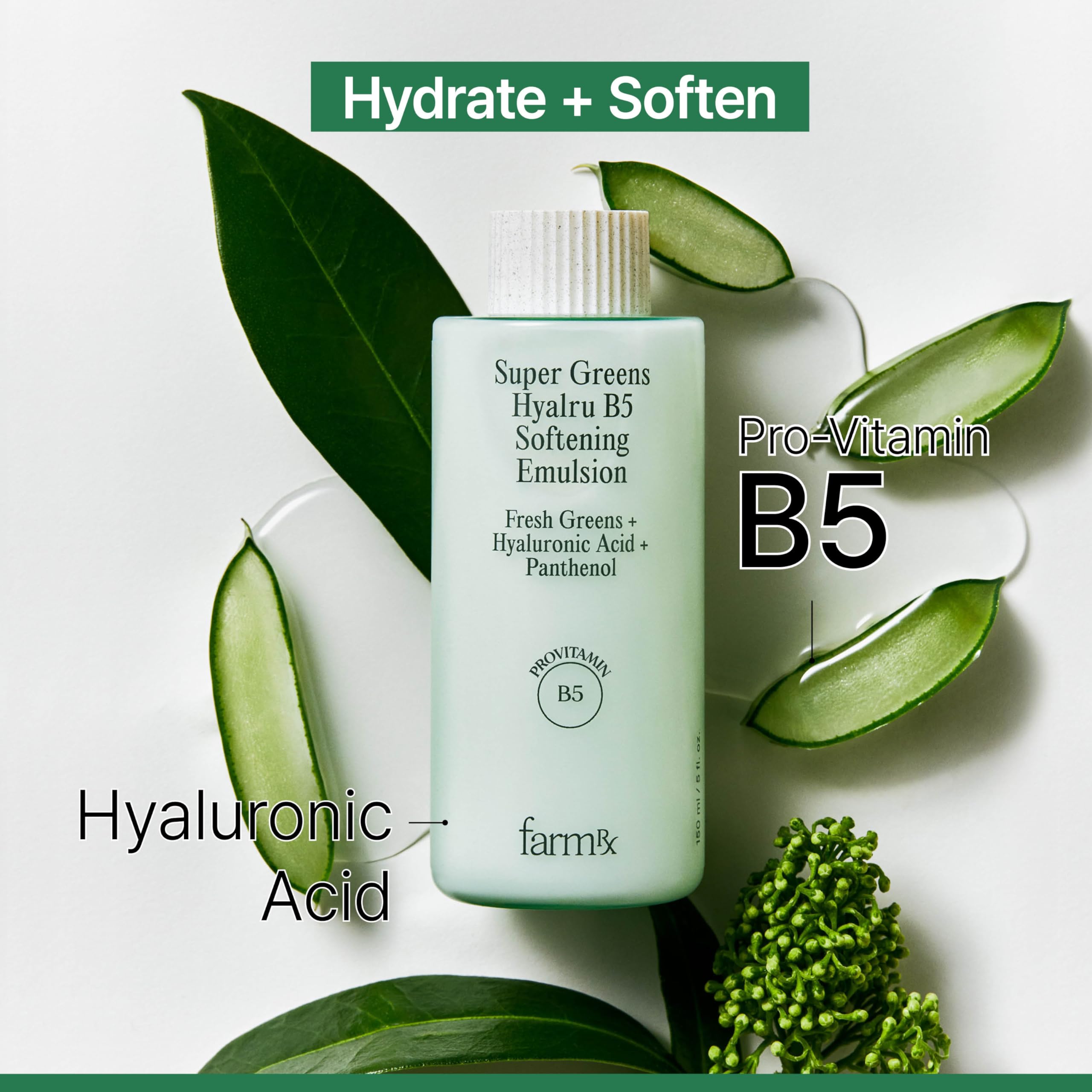 Super Greens Hyalru B5 Softening Emulsion (5fl oz) - Farm Rx