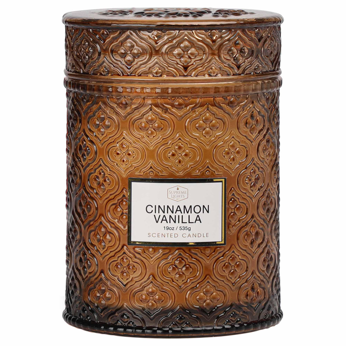 Fall Candle Cinnamon Vanilla Spice Candles 19oz Large Candle - SUPREME LIGHTS ·2017· Official Imagery - 1