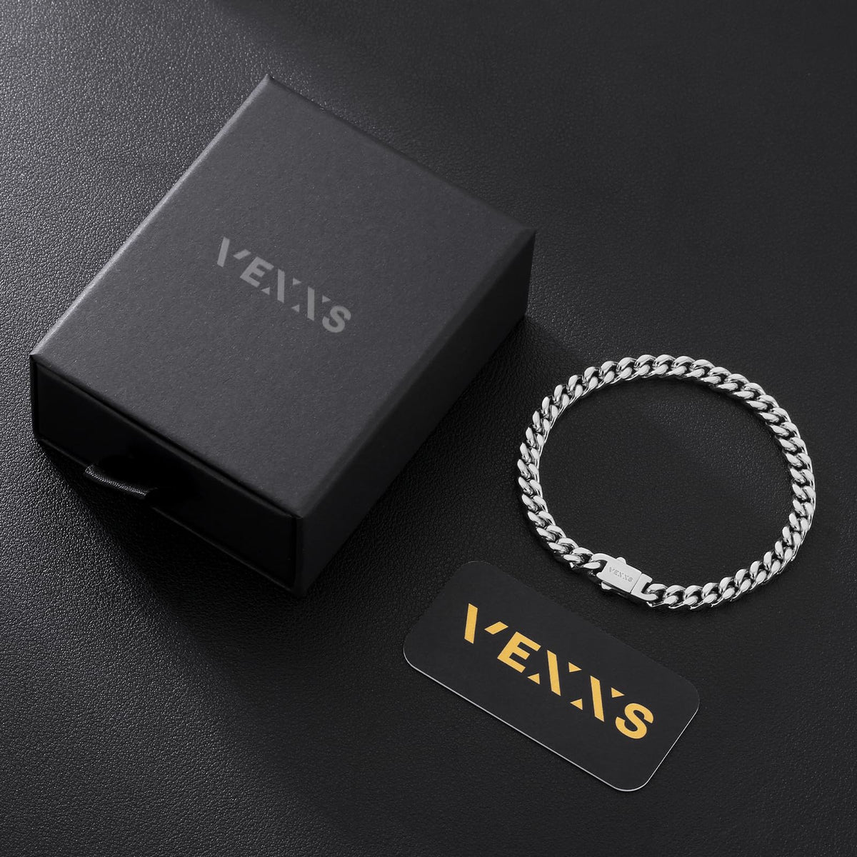 VEXXS Cuban Link Bracelet Flat Cut 18K Real Gold Filled - VEXXS Official Imagery - 7