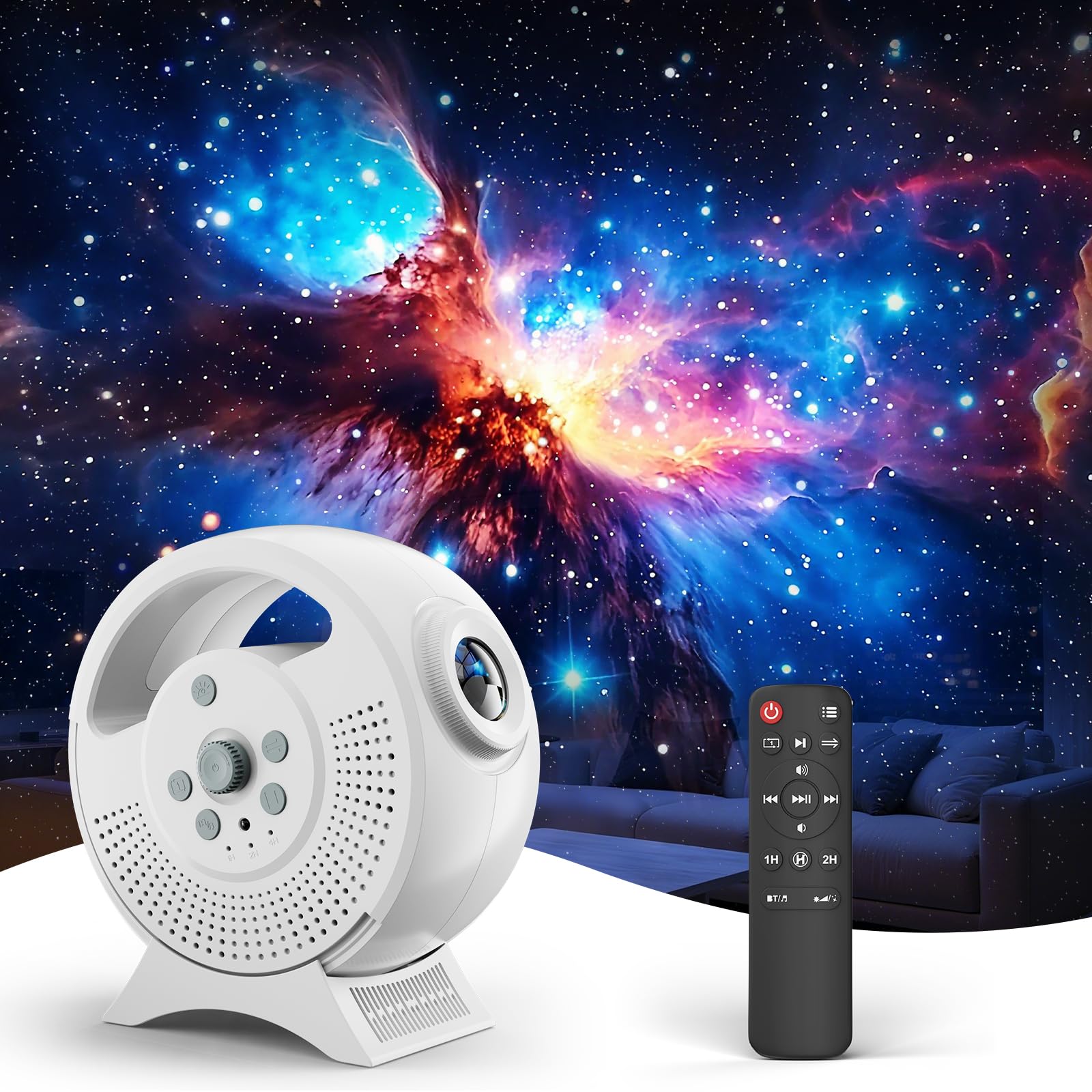 Rossetta 3D Galaxy Projector, 60 Scenes Star Light Projector for by Rossetta - Angle View 1