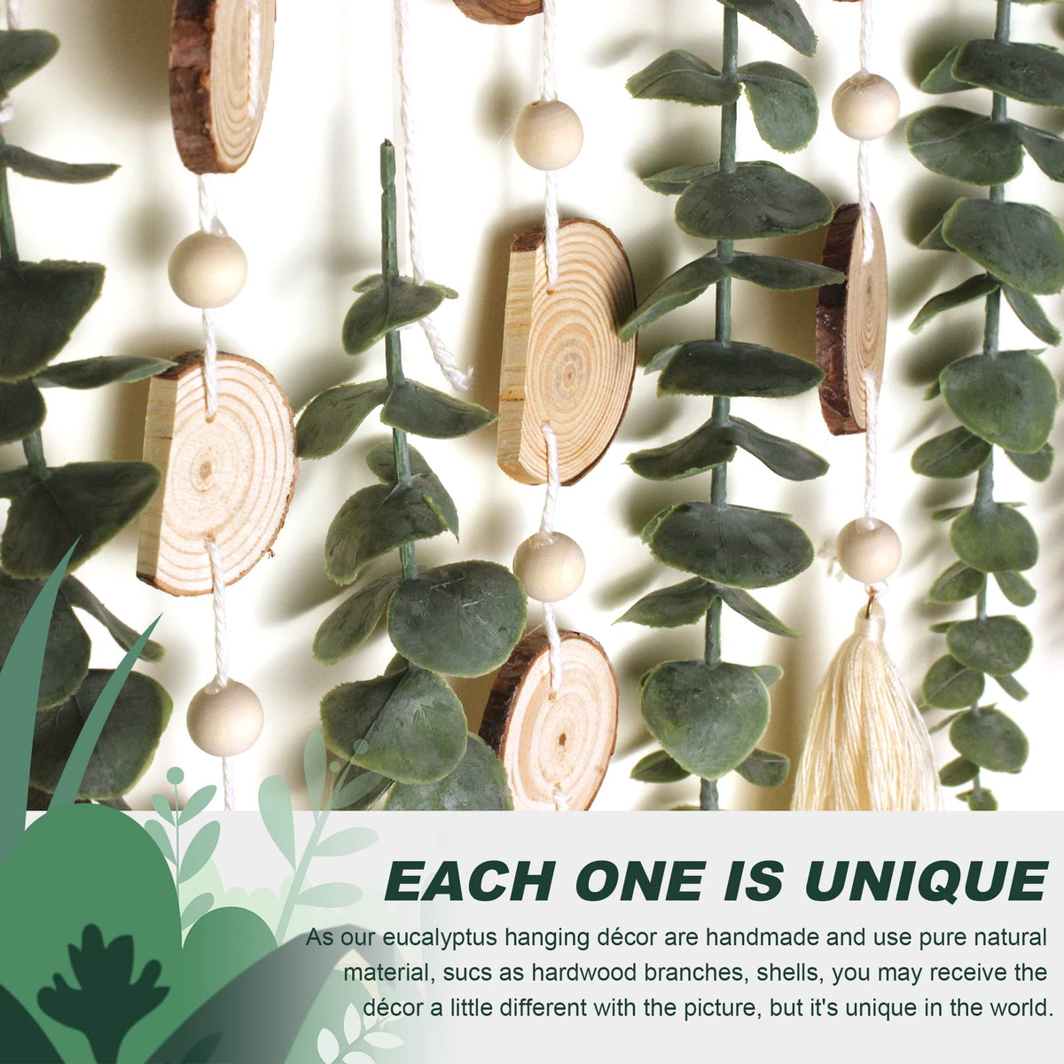 Artificial Eucalyptus Wall Decor Fake Greenery Leaves Stems - GIAUMA Official Imagery - 5