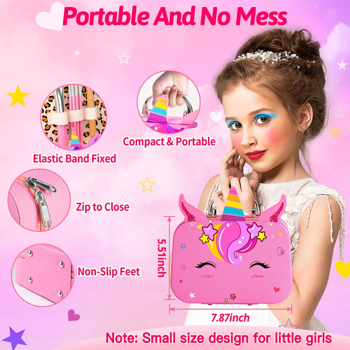 Kids Makeup Kit for Girls - Mqsiuve Official Imagery - 5