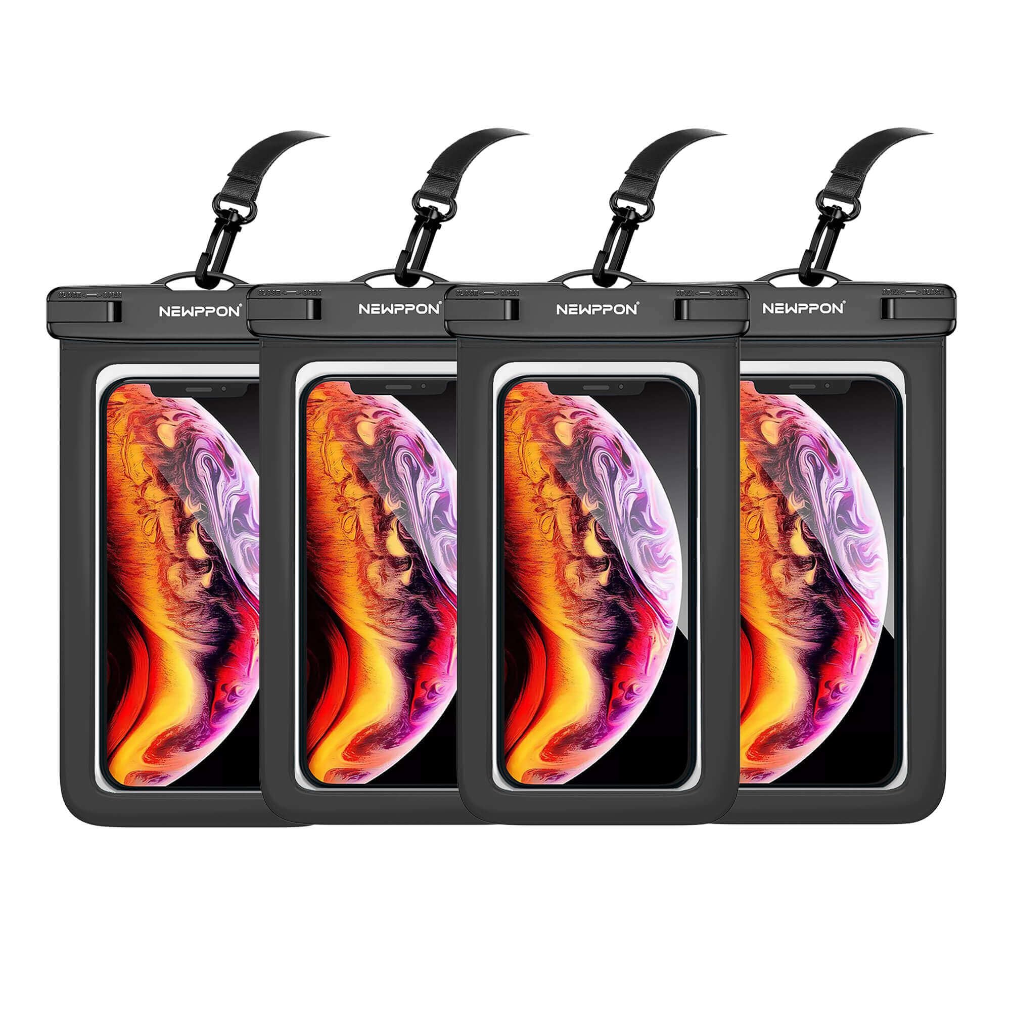 4 Pack 8.5“ Waterproof Cell Phone Pouch - newppon Official Product View 9