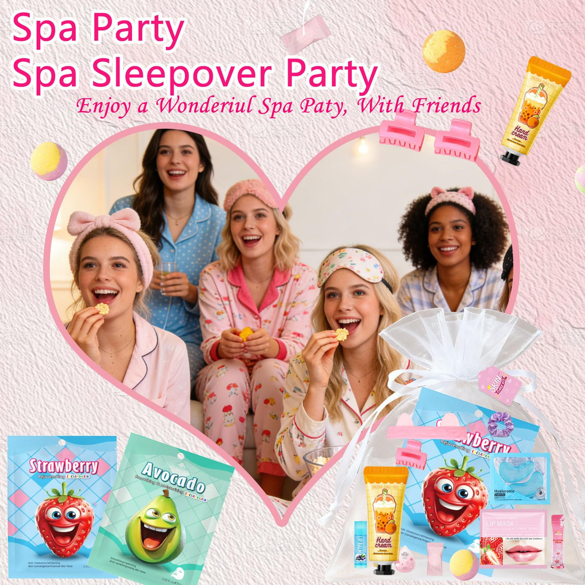 112PCS Spa Party Supplies for Girls Spa Party FavorsInclude - Aavlarla Official Imagery - 8