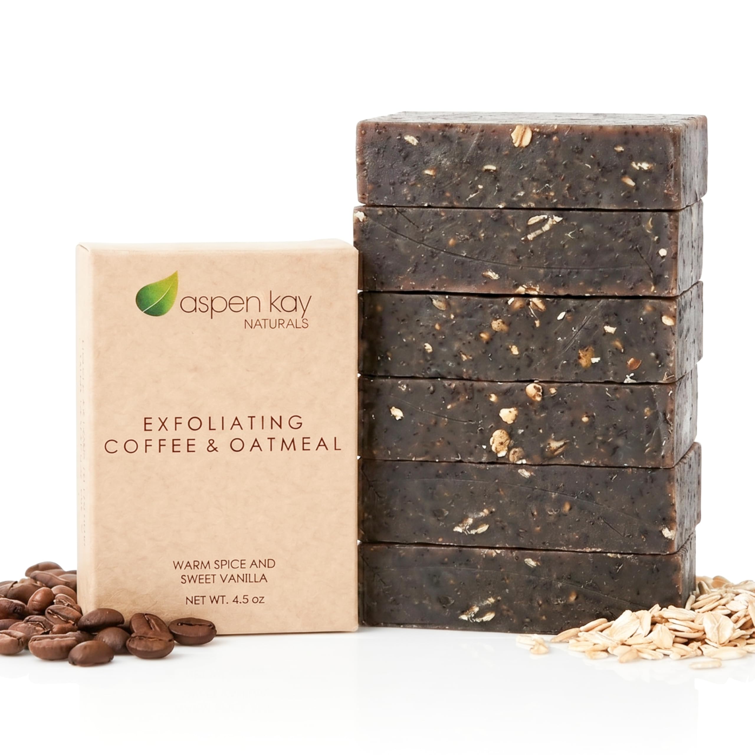 Aspen Kay Naturals Coffee & Oatmeal Exfoliating Soap, Natural & Organic Coffee - Aspen Kay Naturals Official Product View 10