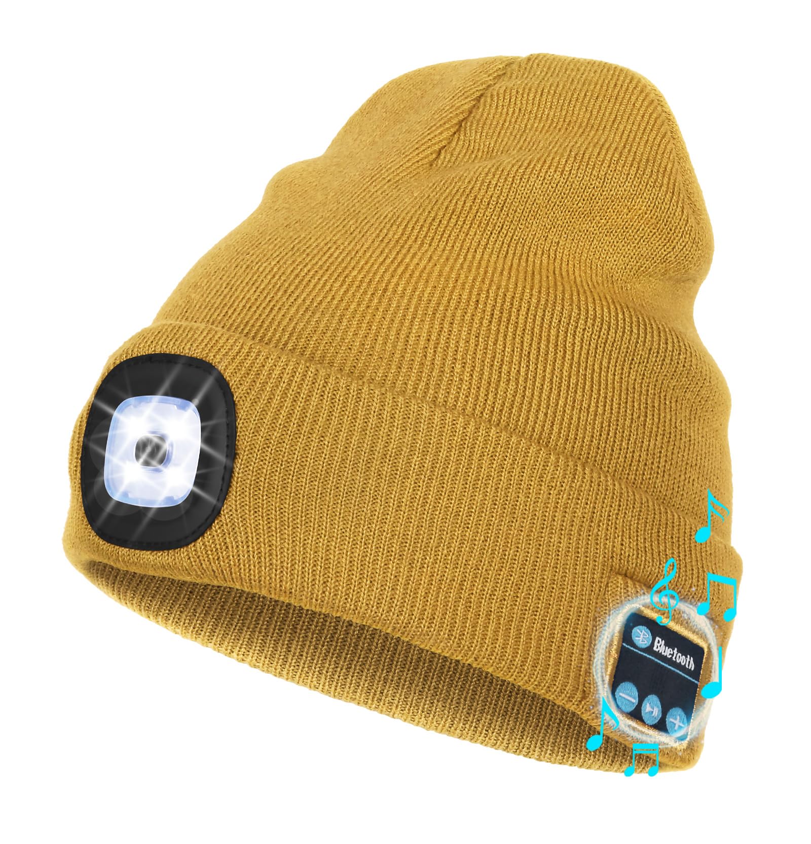 Wmcaps Bluetooth Beanie with LED Light, Winter Hat Gifts for Men - Wmcaps Official Product View 1