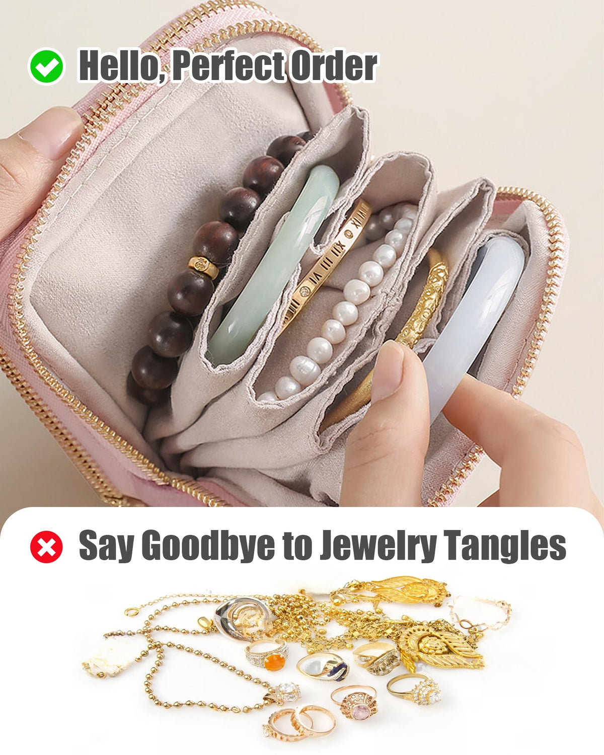 WOOMADA Velvet Travel Jewelry Organizer Case - WOOMADA Official Imagery - 5