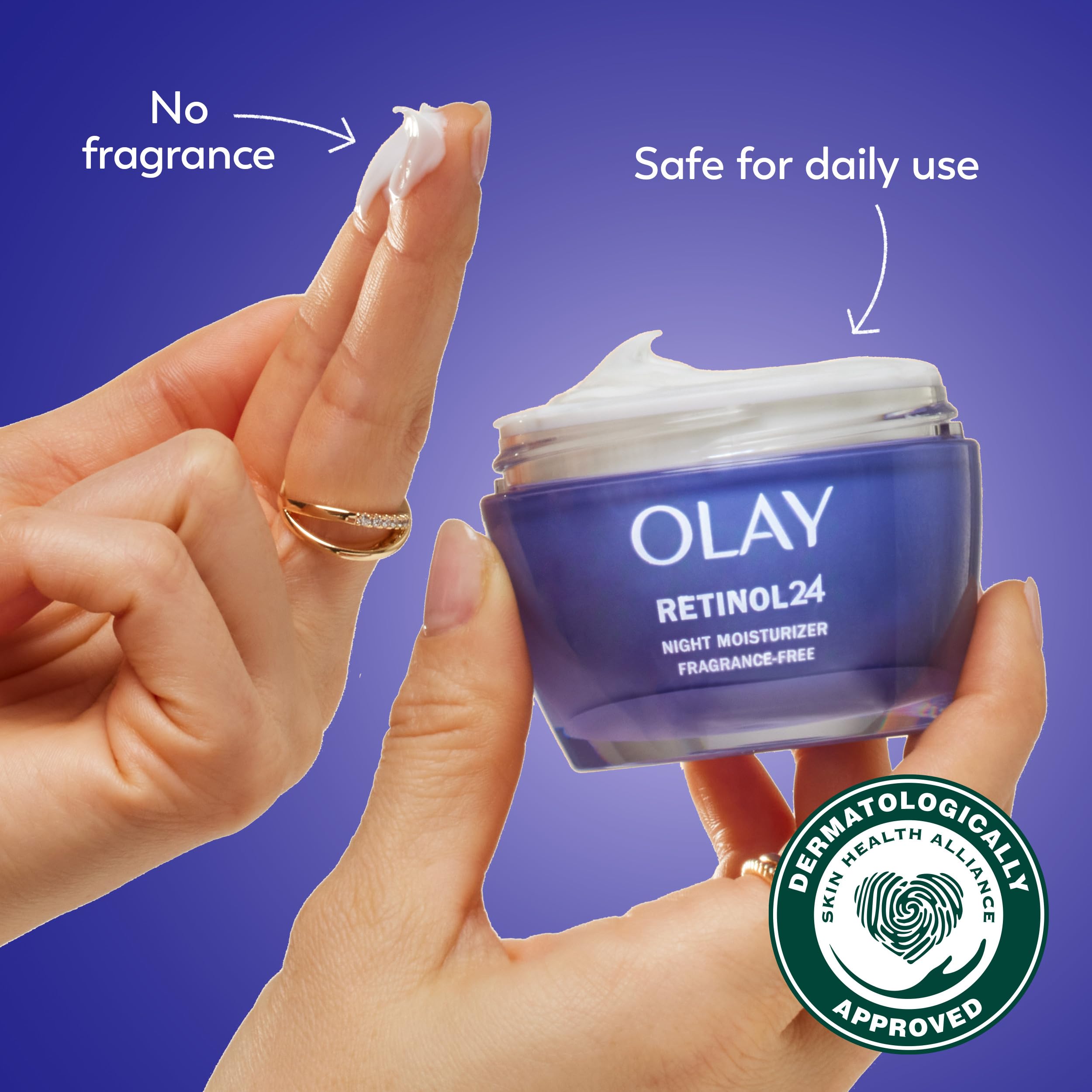 Olay Retinol 24 Face Moisturizer, Anti-Aging Night Cream for - Olay