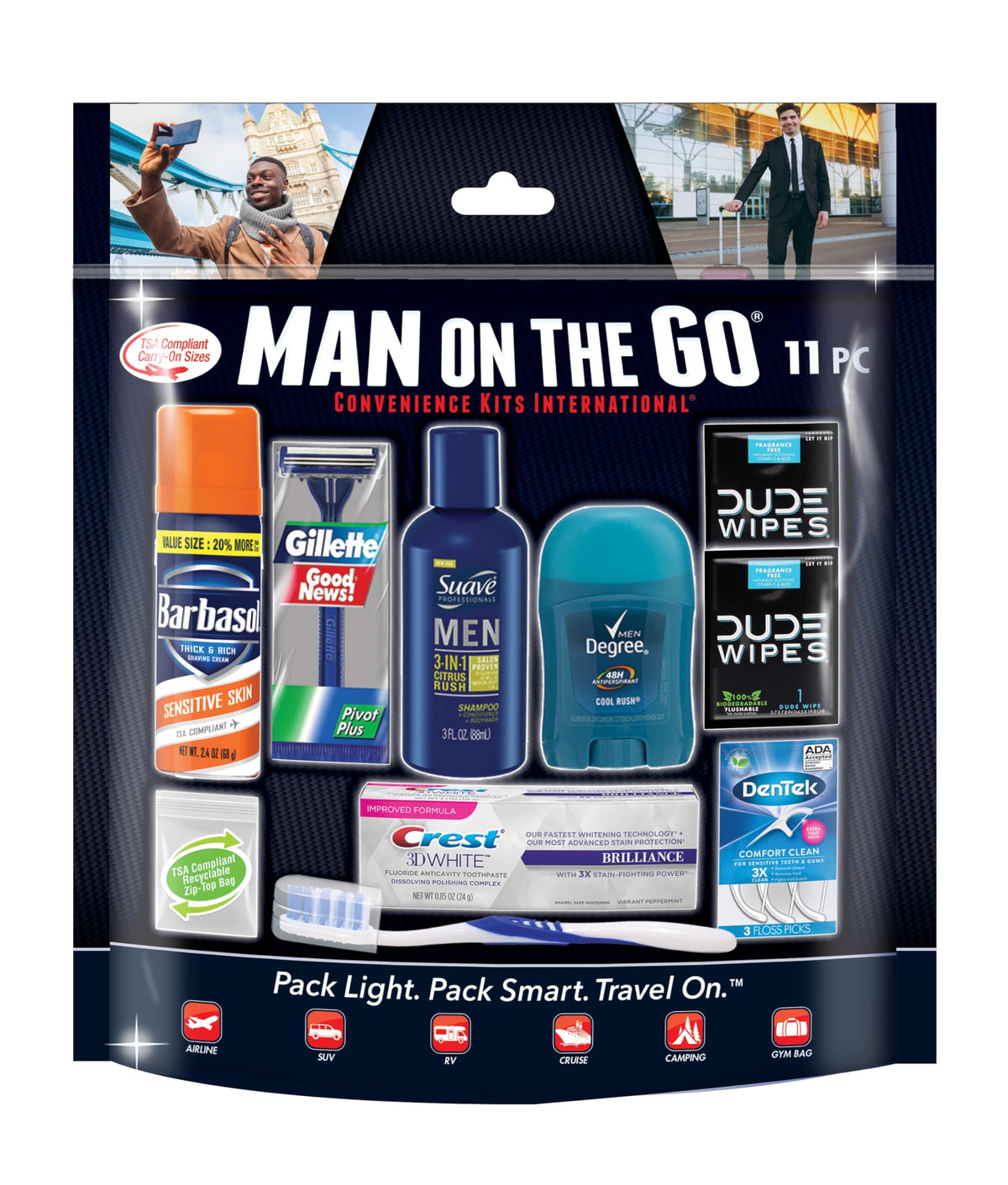Men s 11 Piece Travel Kit with Grooming Essentials and Women - Convenience Kits International Official Imagery - 3