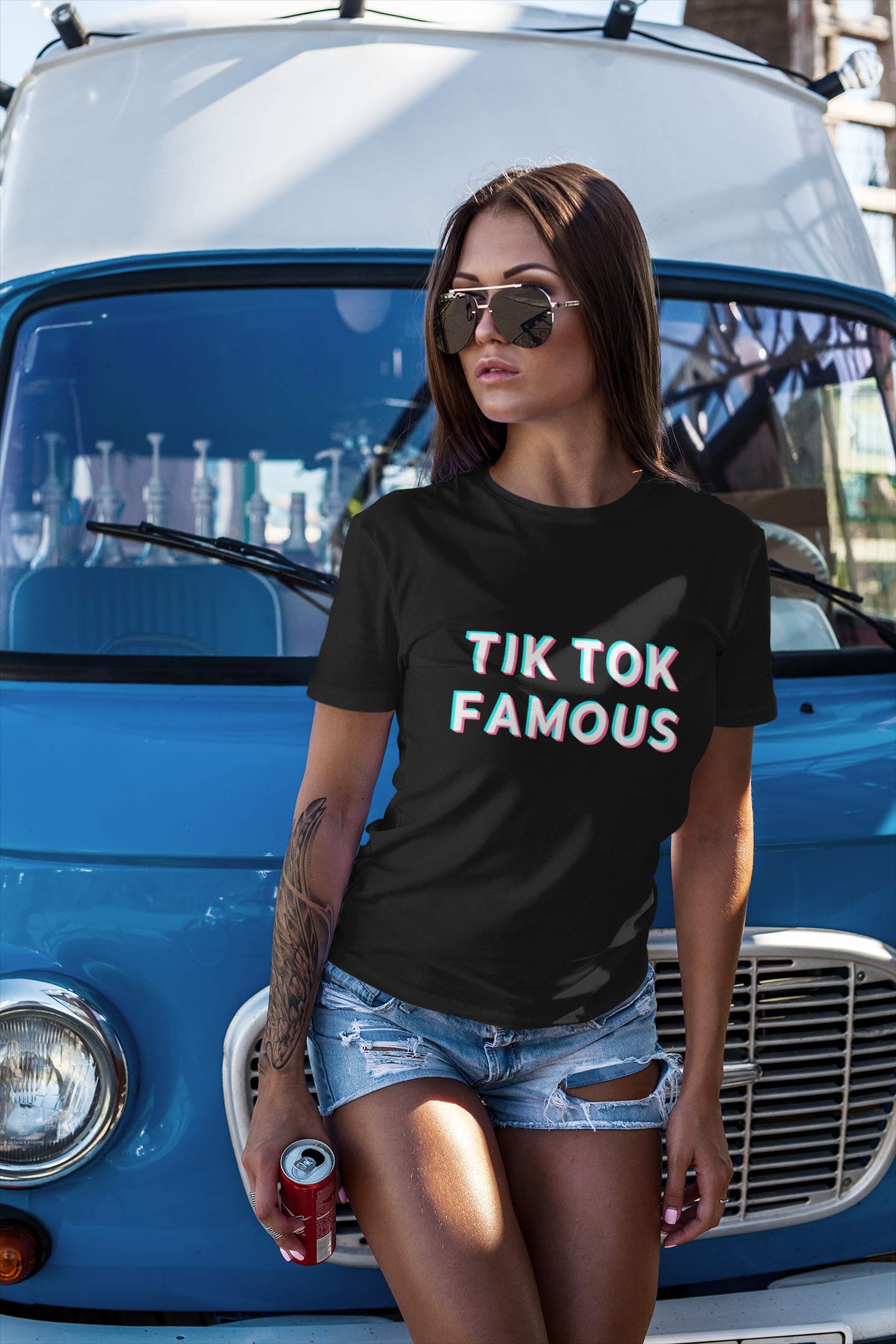 ALLNTRENDS Women's T Shirt TIK Tok Famous Cute Graphic Tee - View 6