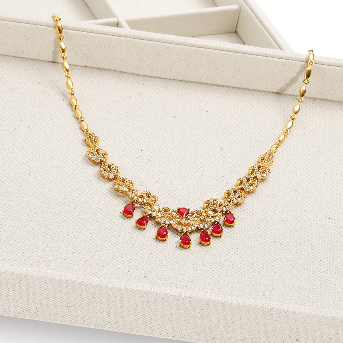 Oirlv Linen Jewelry Tray Jewelry Drawer Organizer Necklace - Oirlv Official Imagery - 8
