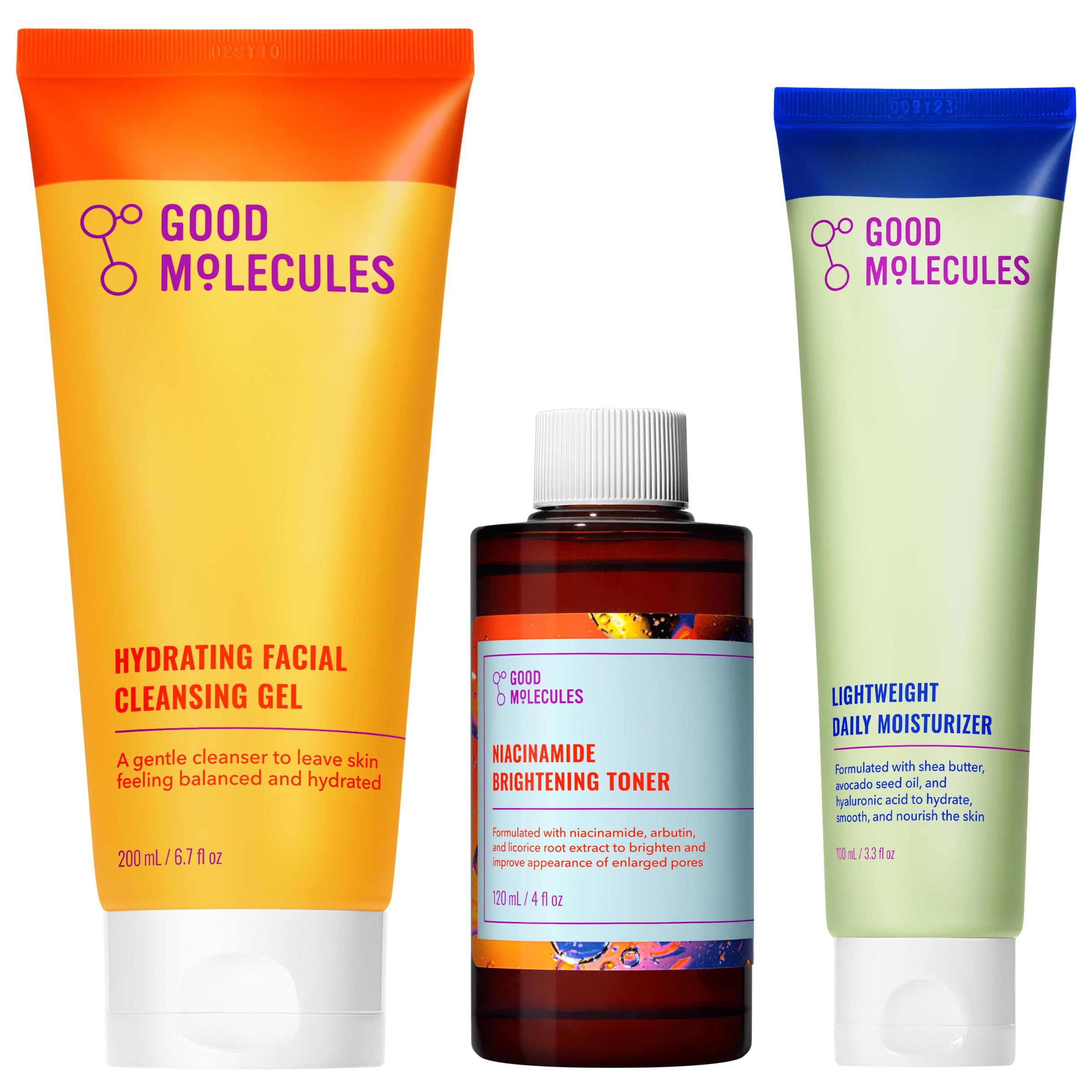 Good Molecules Cleanse Tone Moisturize Skincare Set - Good Molecules Official Imagery - 1