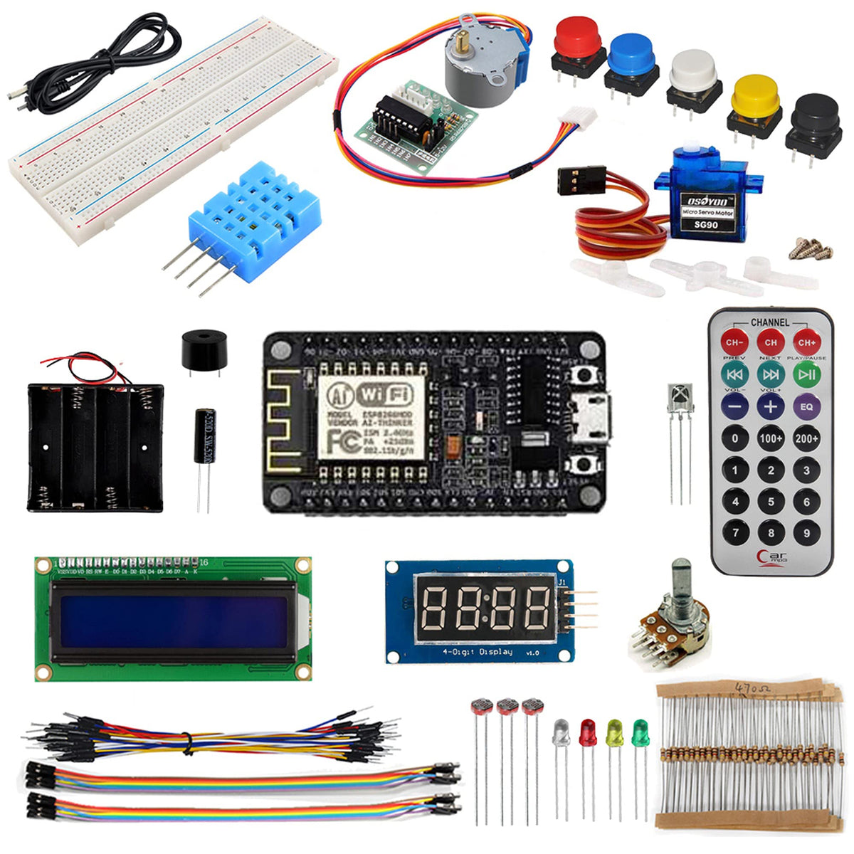 OSOYOO ESP8266 NodeMCU IOT Starter kit with ESP 12E - OSOYOO Official Imagery - 1