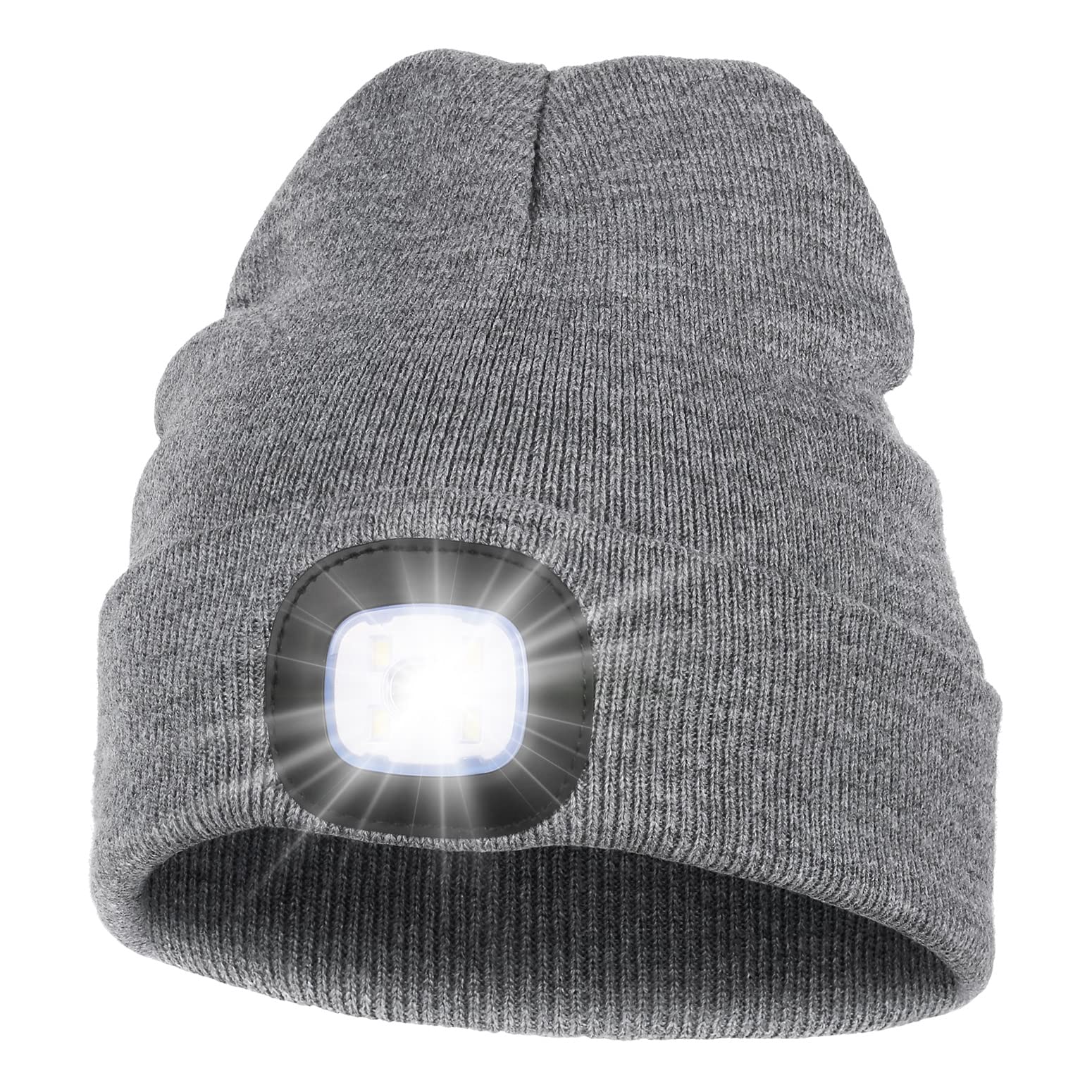 MELASA Unisex Beanie with The Light Hands Free Winter Beanie - Product Imagery