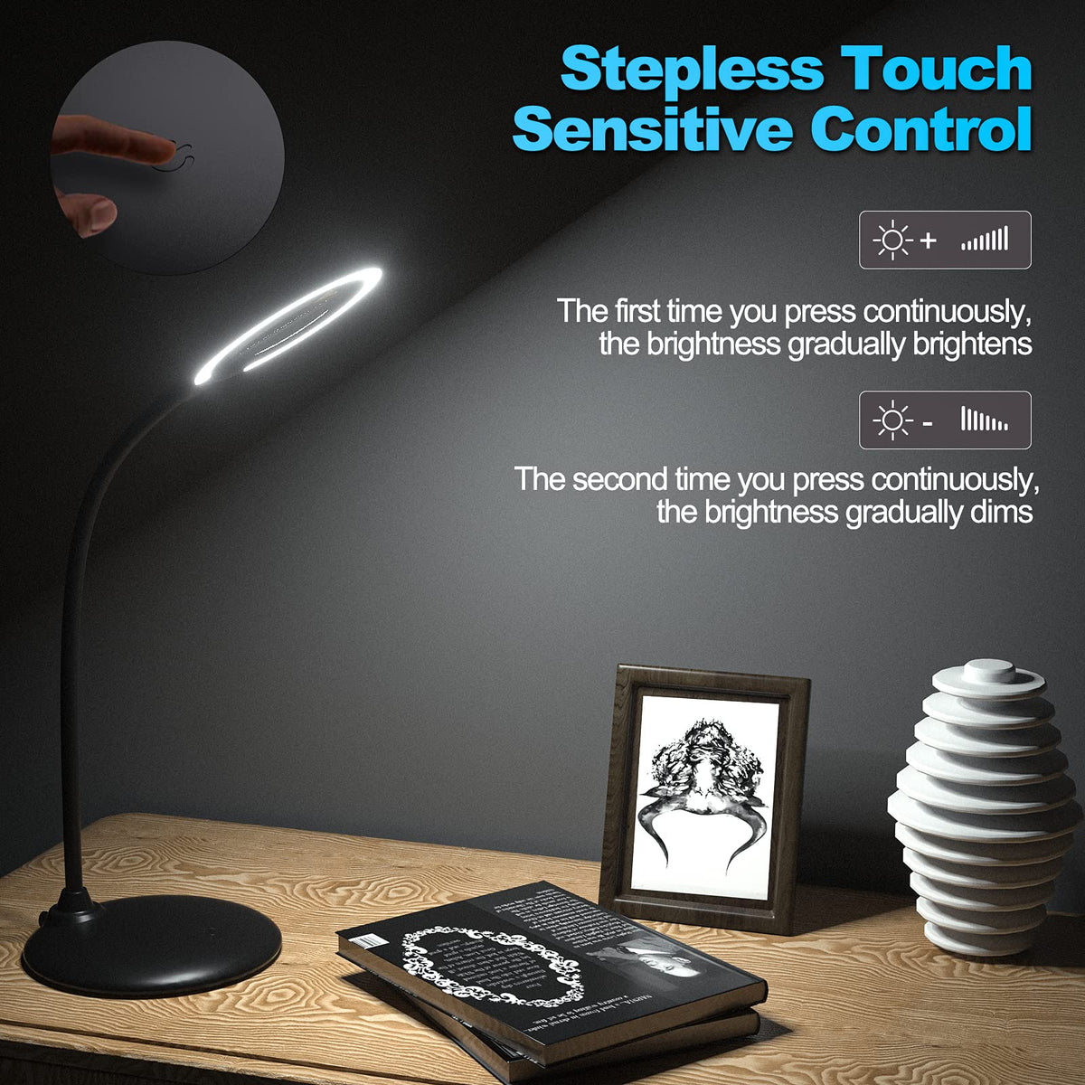 5X Rechargeable Magnifying Glass with Light and Stand Raweao - Raweao Official Imagery - 7