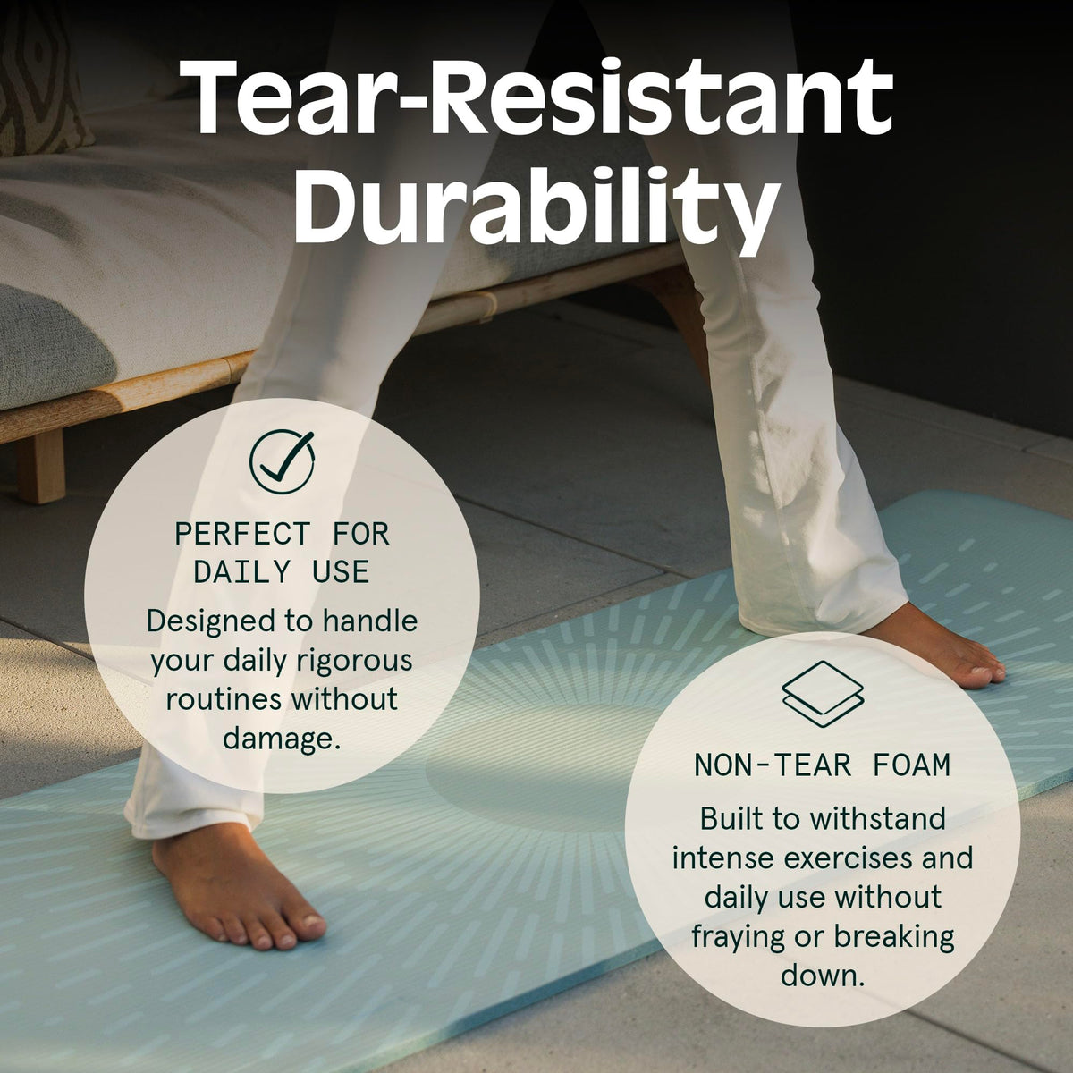 Retrospec Solana Yoga Mat 1 Thick w Nylon Strap for Men - Premium Selection Official Imagery - 7