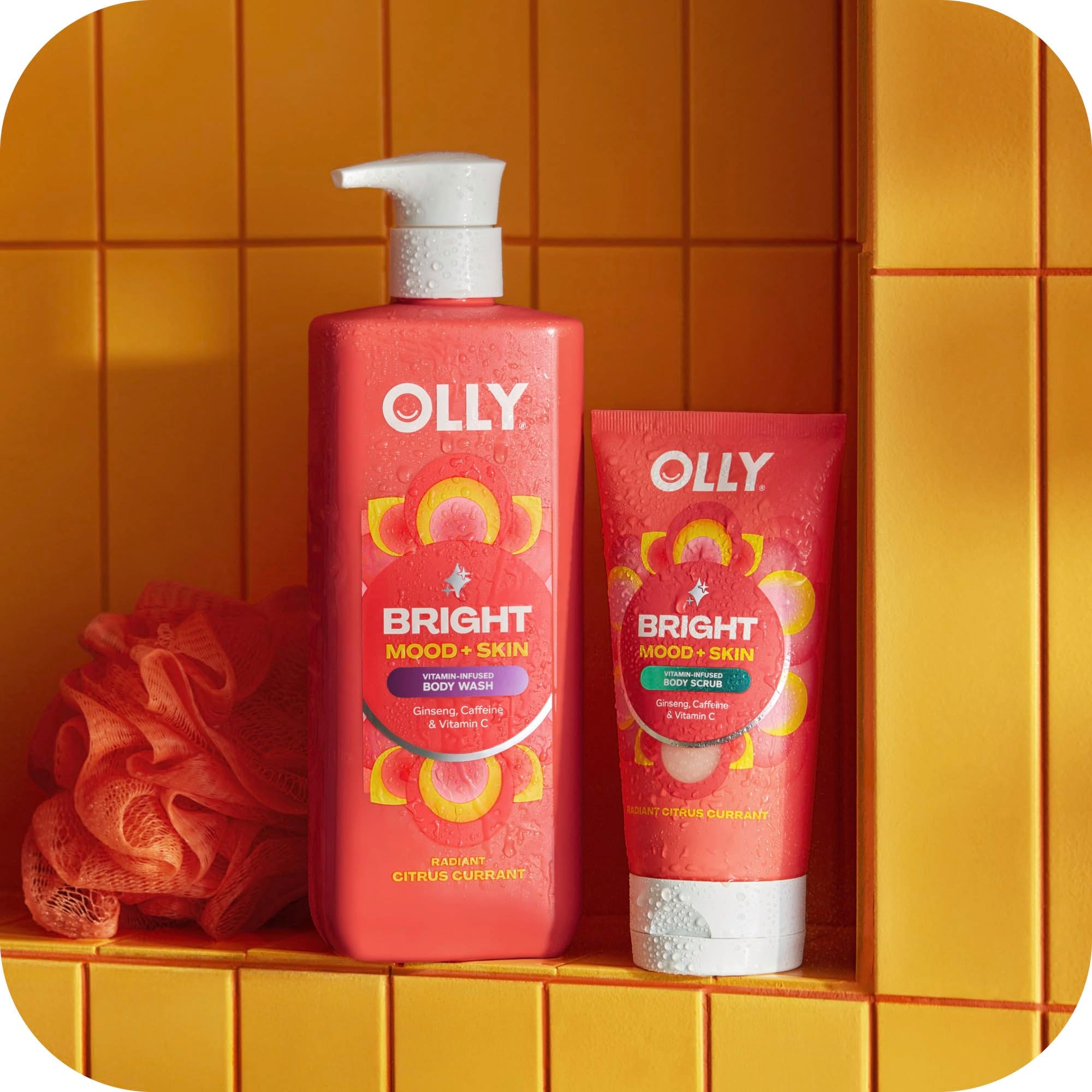 OLLY Bright Body Scrub with Ginseng, Caffeine & Vitamin C– Nourishing Cleanser - OLLY Official Product View 6