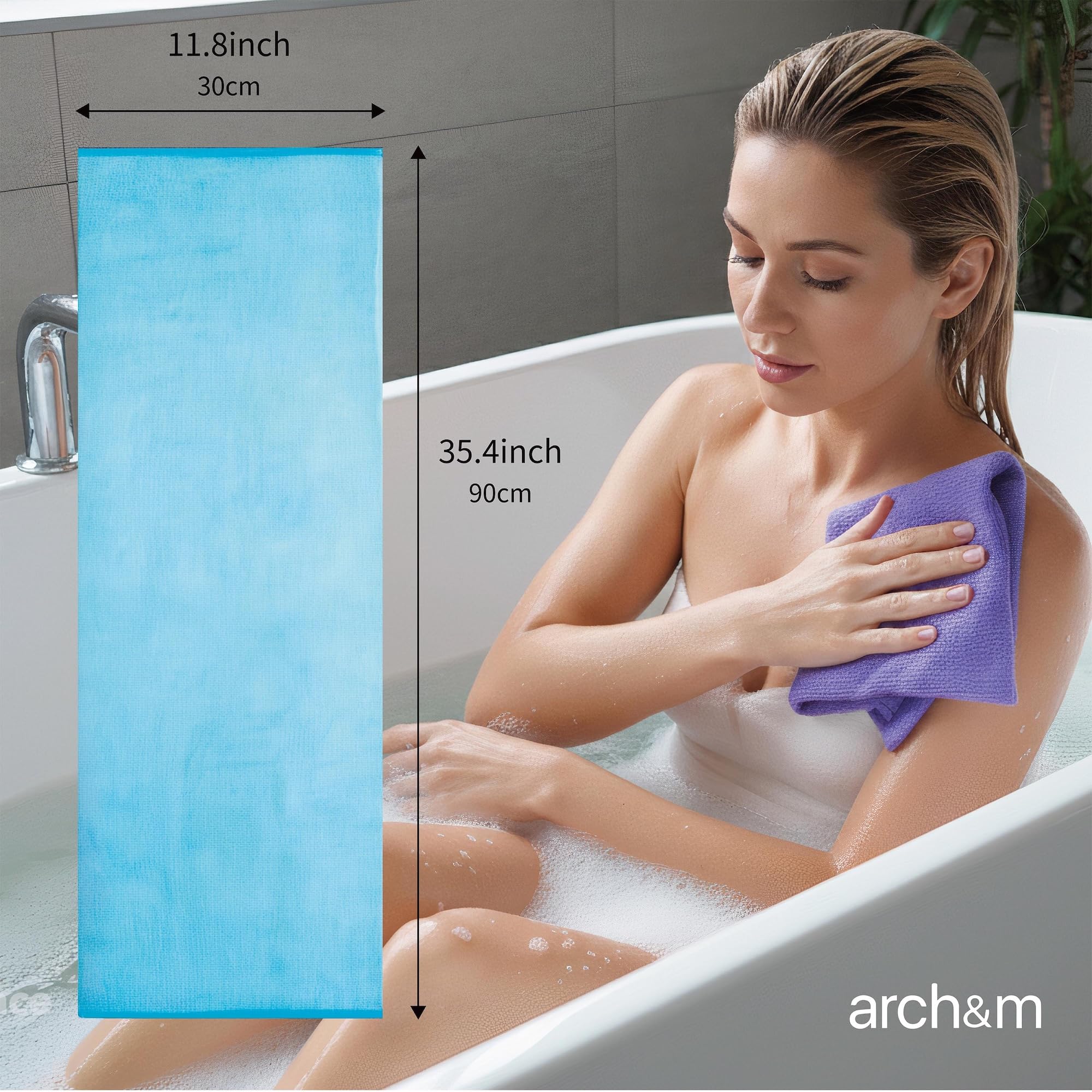 ARCH&M Exfoliating Washcloth & Shower Body Scrubber - ARCH&M Official Product View 5