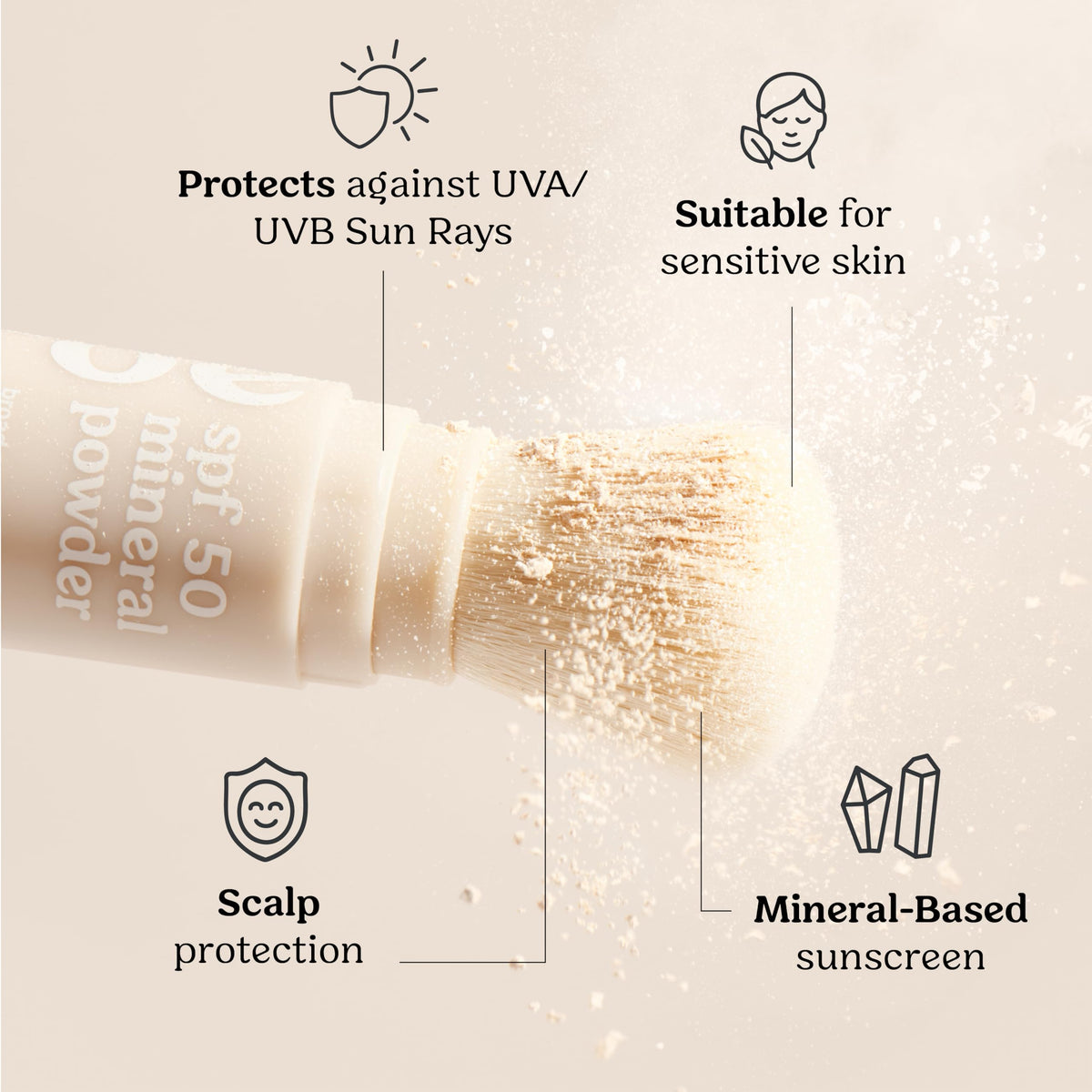 Roe Wellness SPF 50 Powder Sunscreen Mineral Based Non Toxic - Roe Wellness Official Imagery - 7