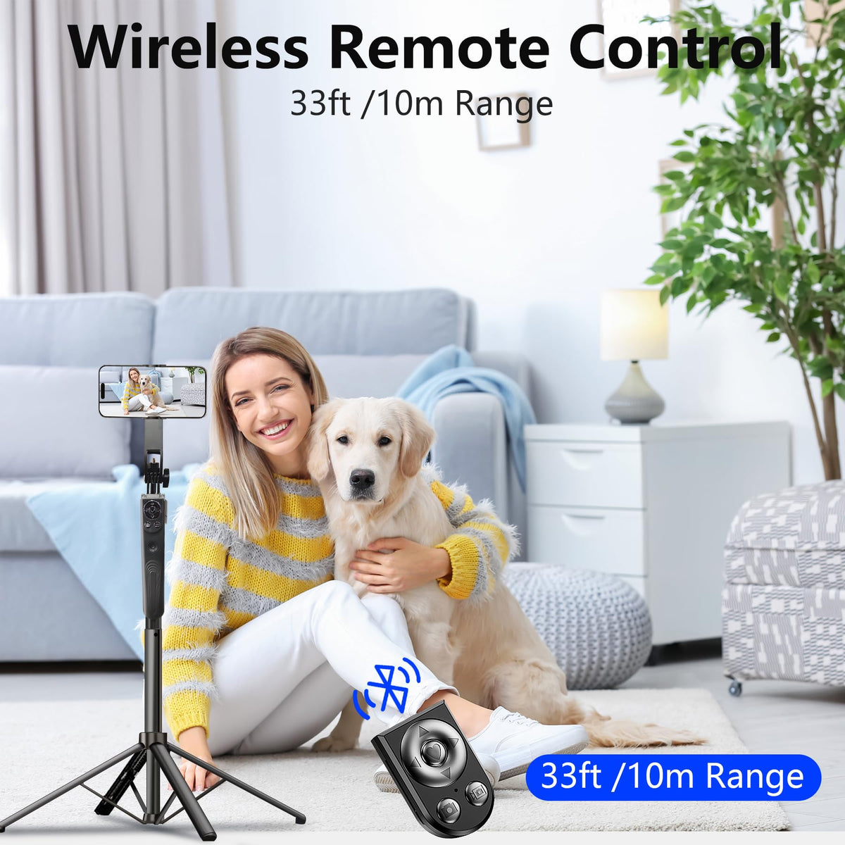Auto Face Tracking Tripod for iPhone with Light No APP - DMYWB Official Imagery - 6