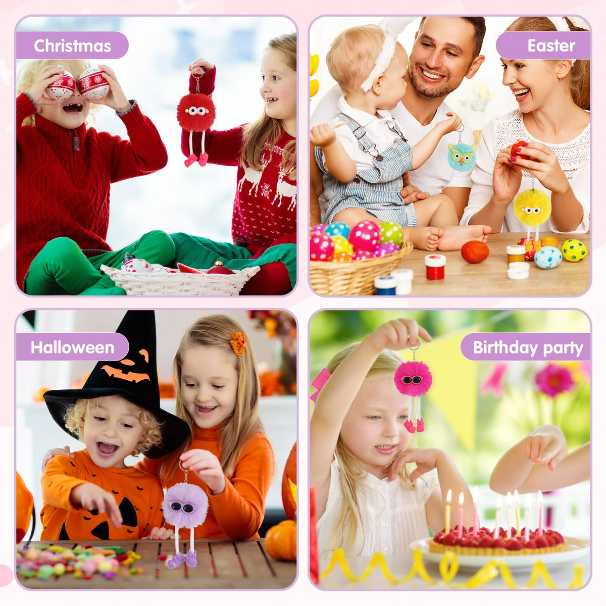 24 PCs Party Favors Keychains - OMyFav Official Imagery - 7