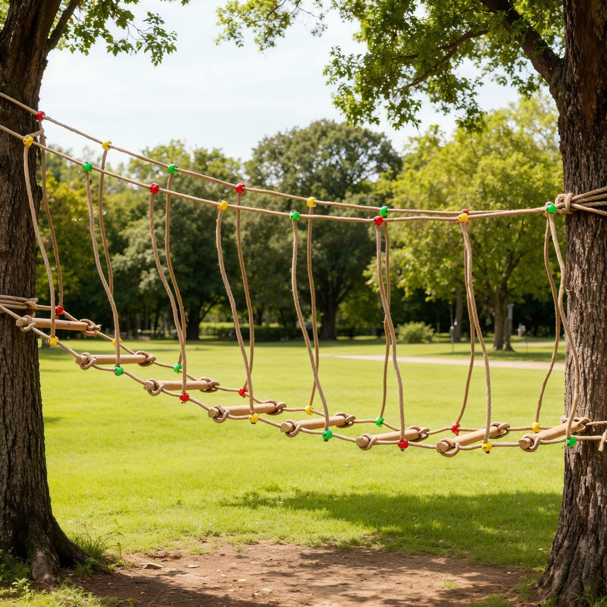 Goldmeet Outdoor Rope Bridge 2M 6 56FT Climbing Rope Ladder - Goldmeet Official Imagery - 8